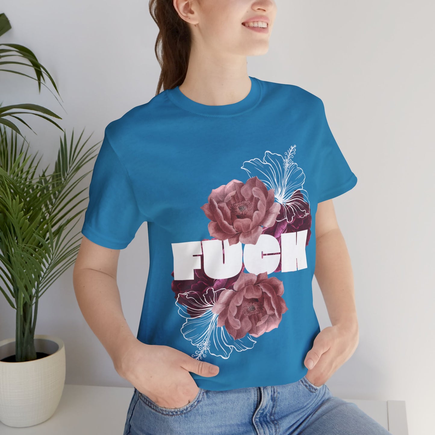 Women's Floral F*ck Short Sleeve Tee