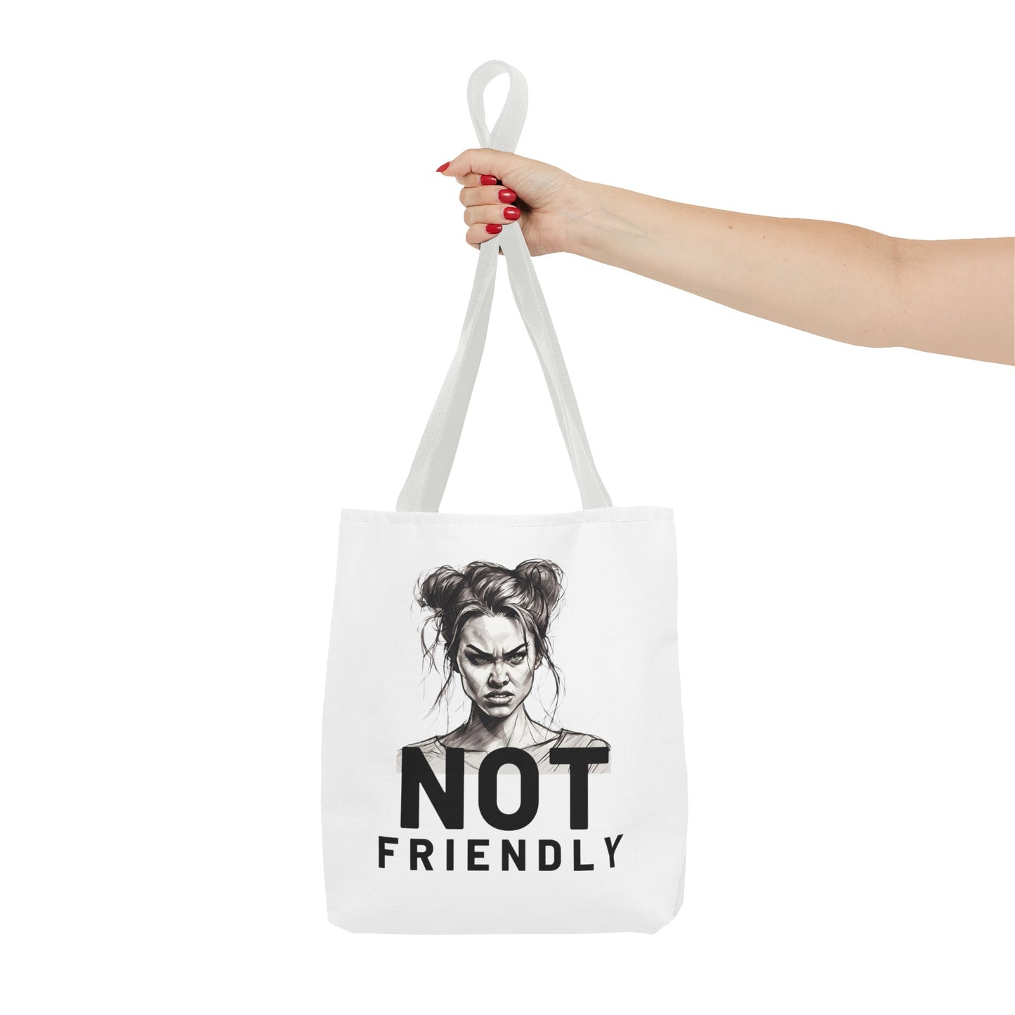 Not Friendly Tote Bag (AOP)