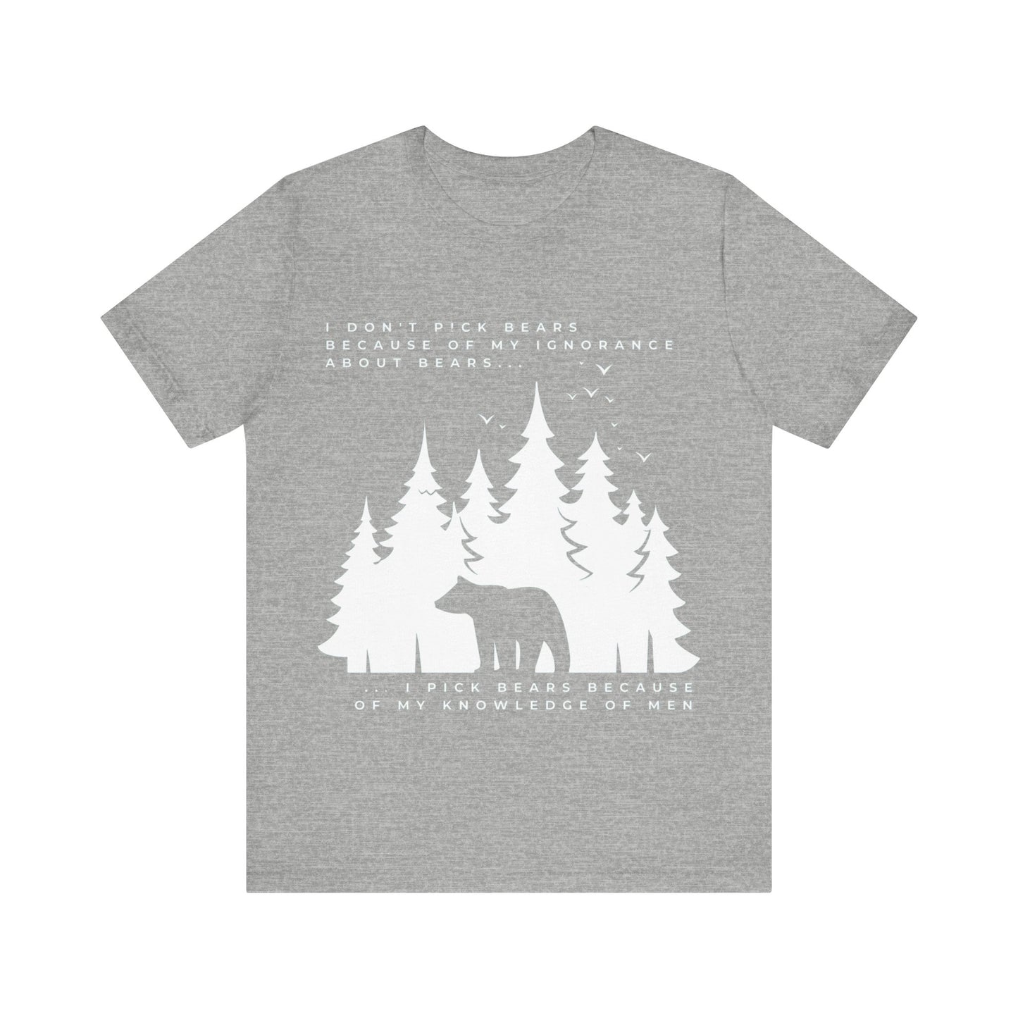 Women's Bear Quote Tee - White Graphic