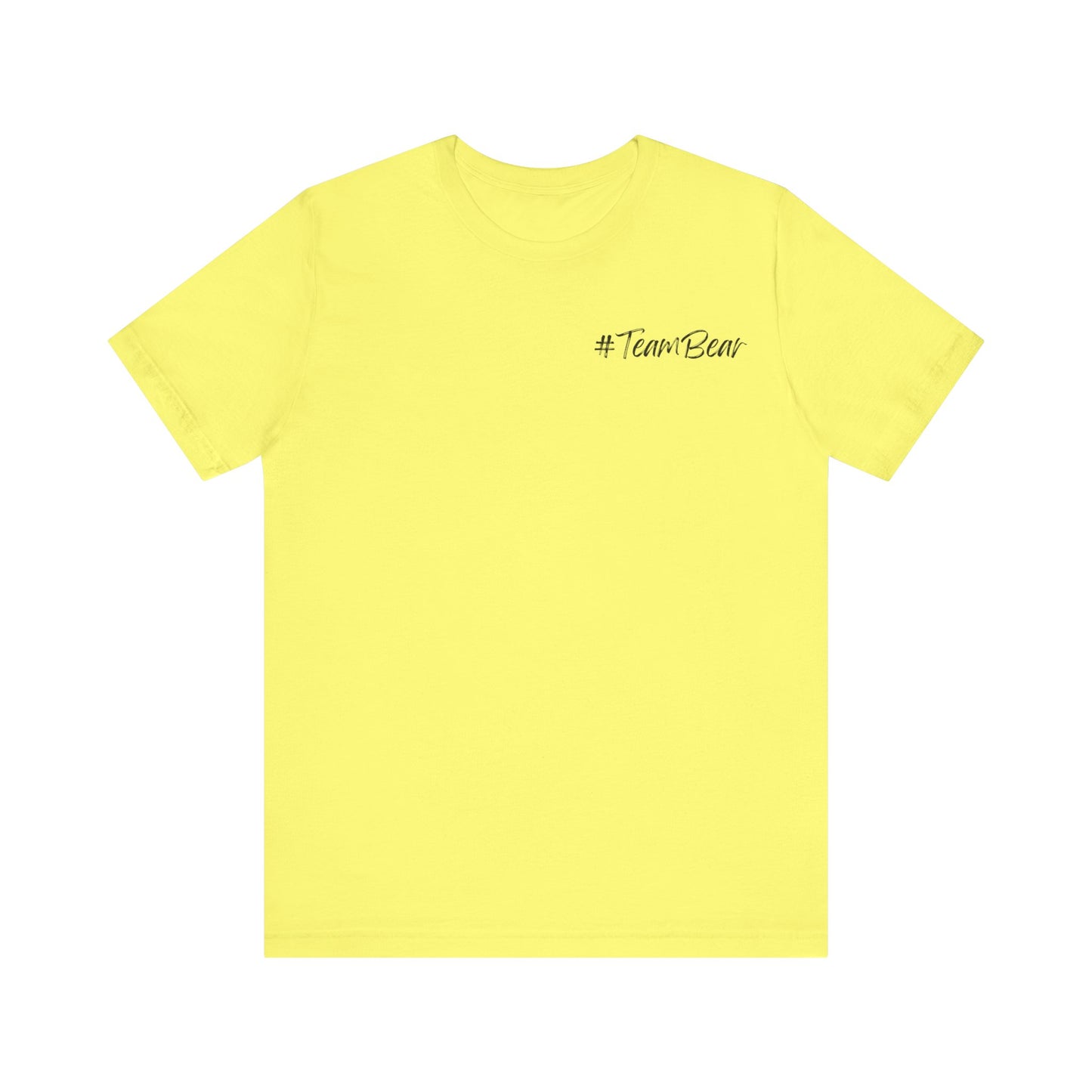 Women's Two-Sided Graphic "Team Bear" Tee - Black Graphics