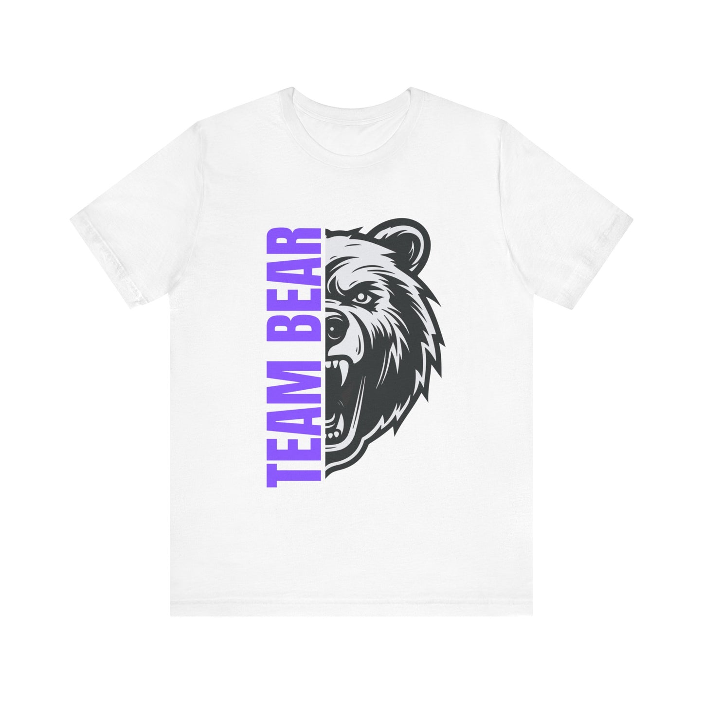 Women's "Team Bear" Tee - Purple Lettering