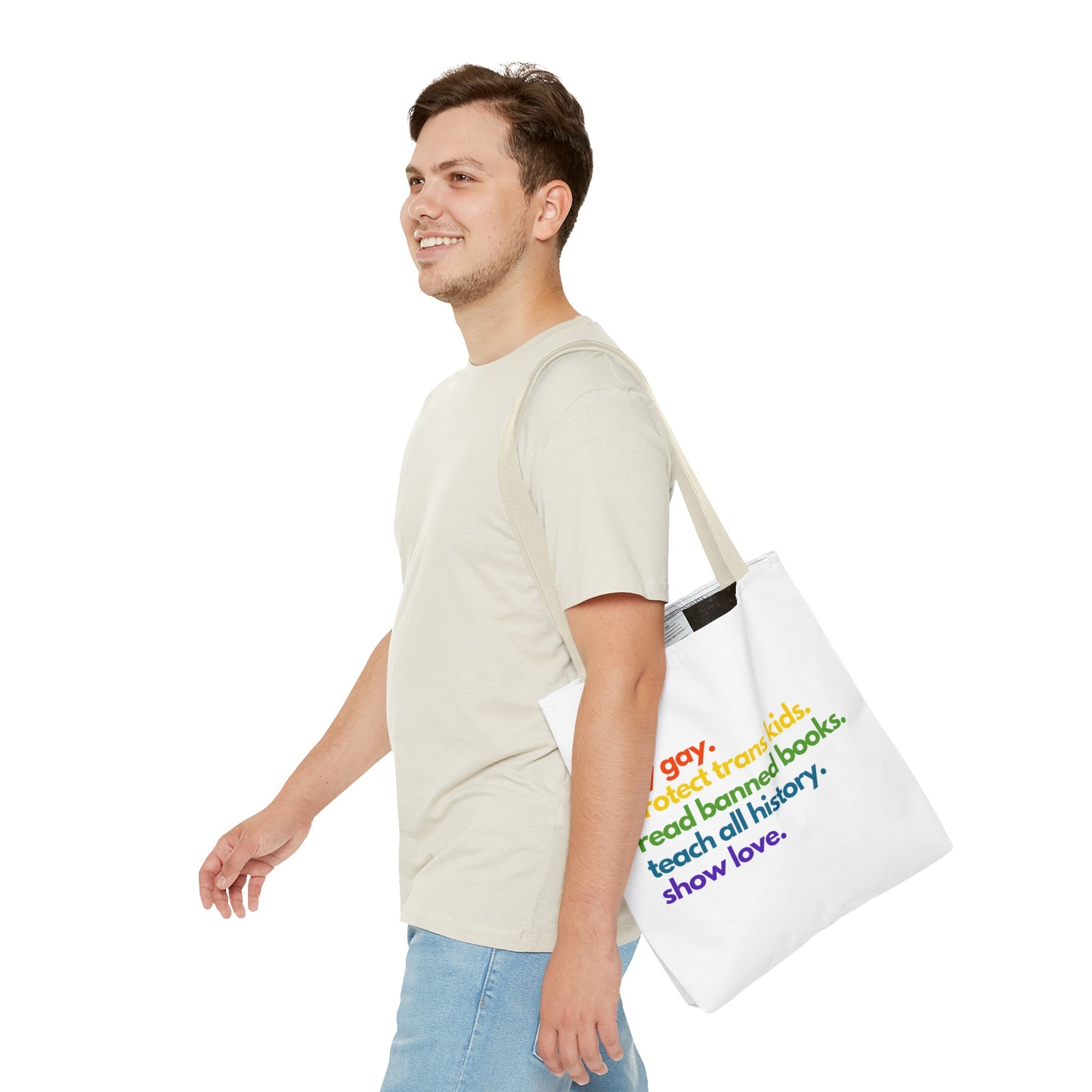 Pride Quote Tote Bag (AOP)