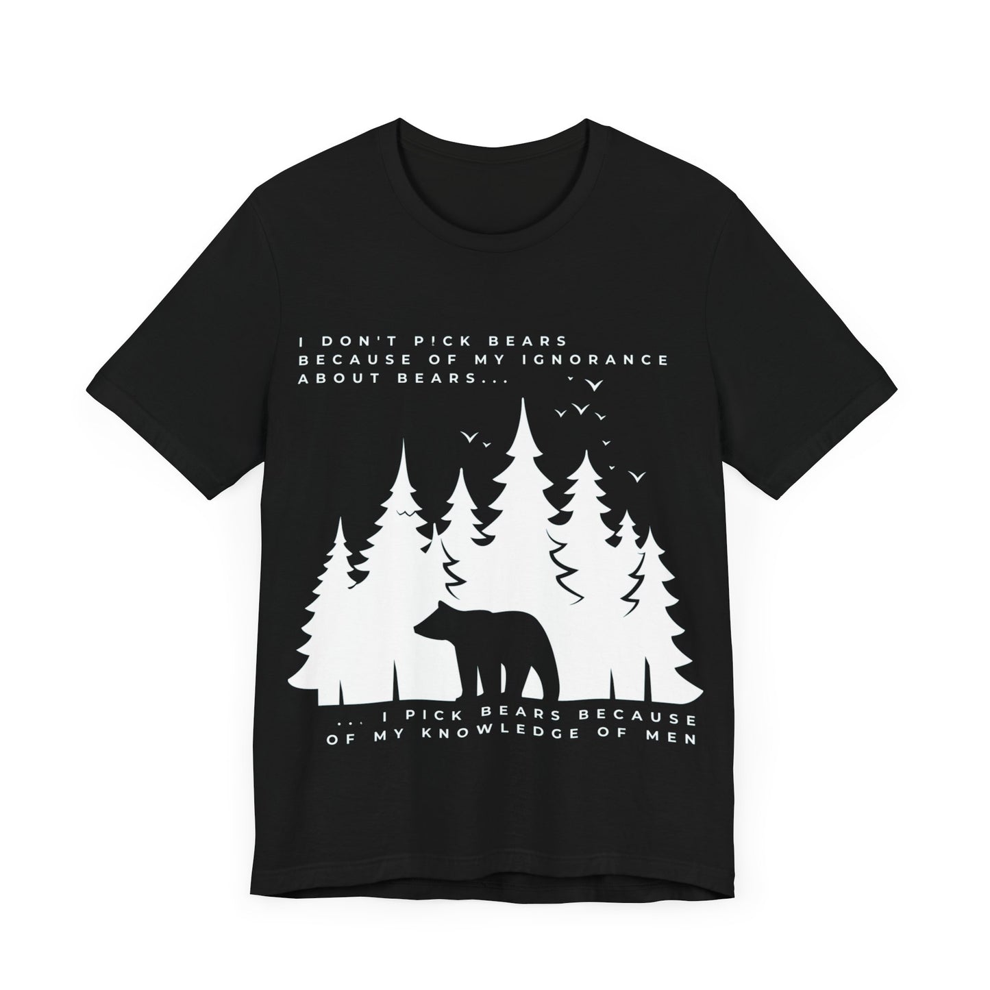 Women's Bear Quote Tee - White Graphic