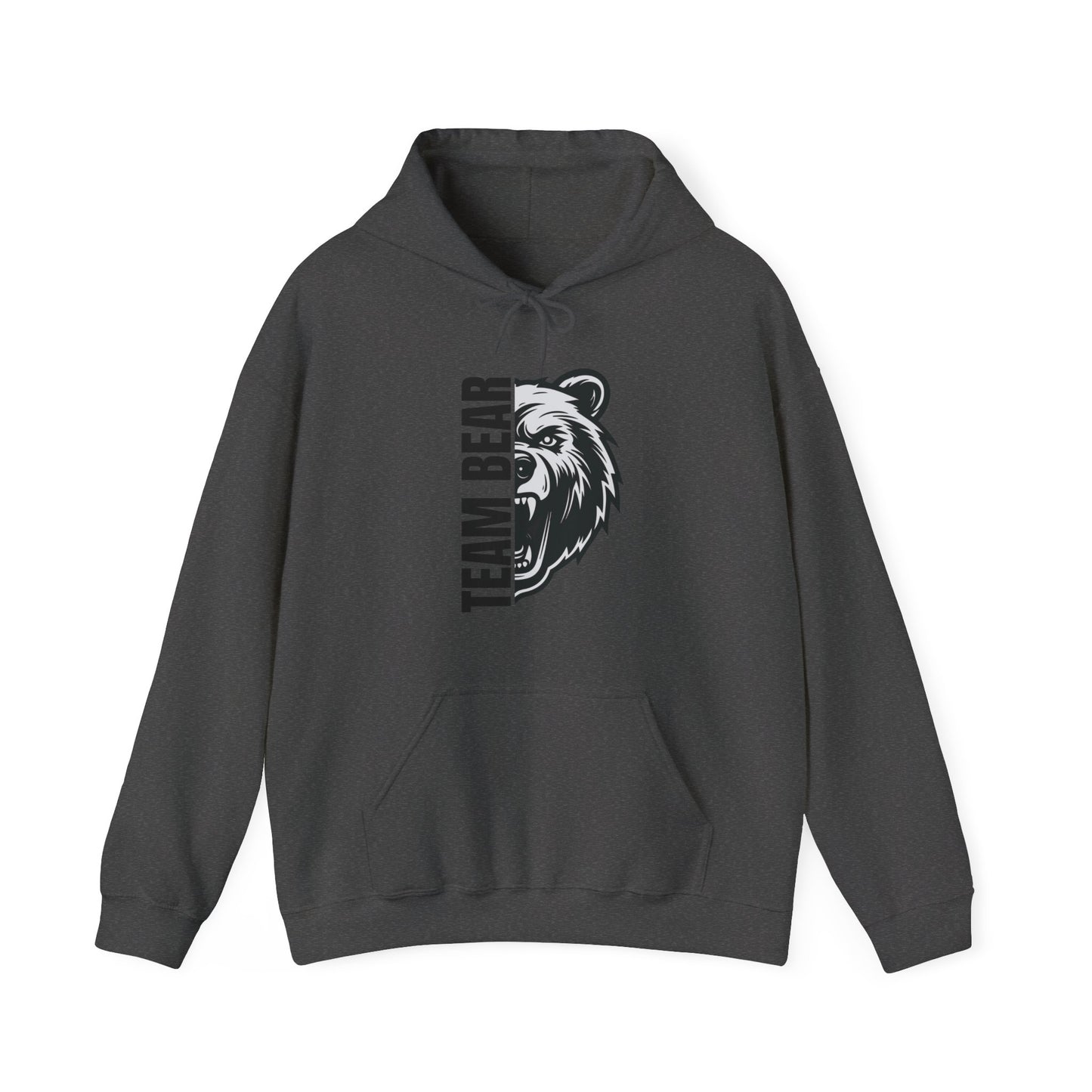 Women's "Team Bear" Hooded Sweatshirt - Black Lettering