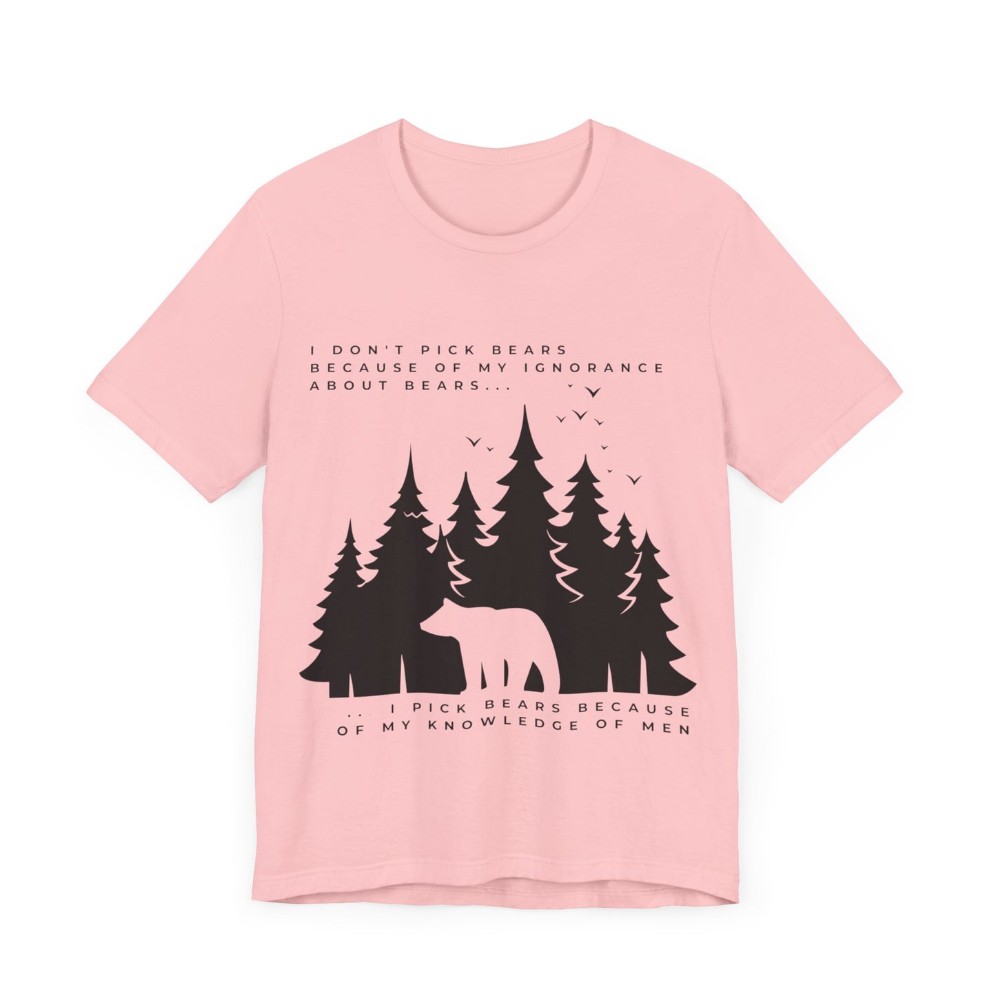 Women's Bear Quote Tee - Black Graphic