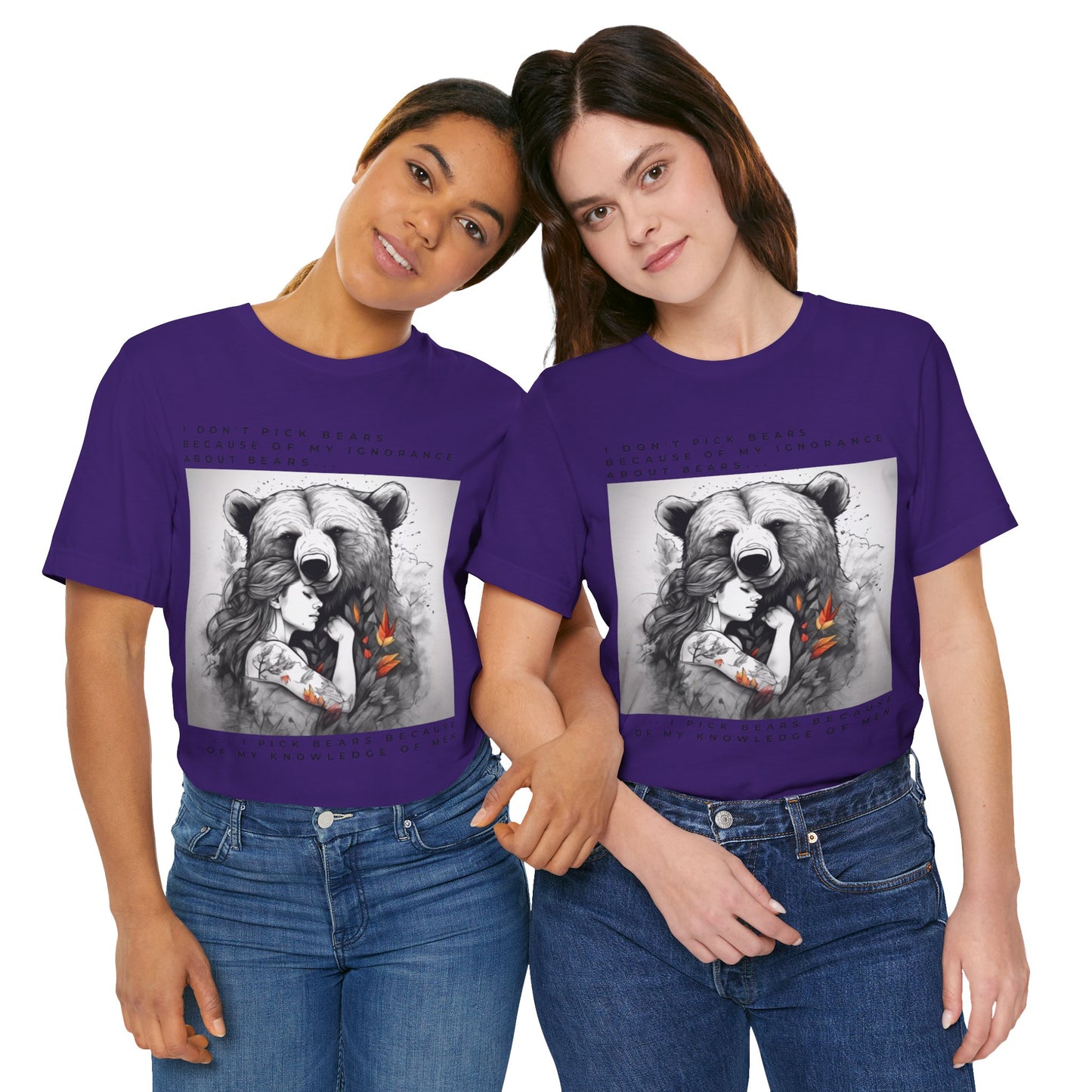 Women's Bear Hug "Team Bear" Tee