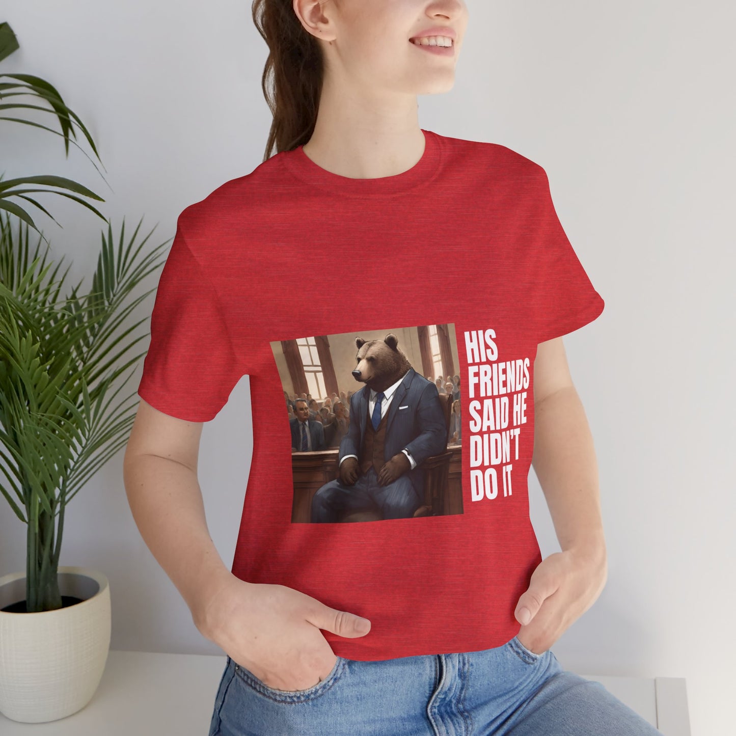 Women's Bear Trial Tee - White Graphic