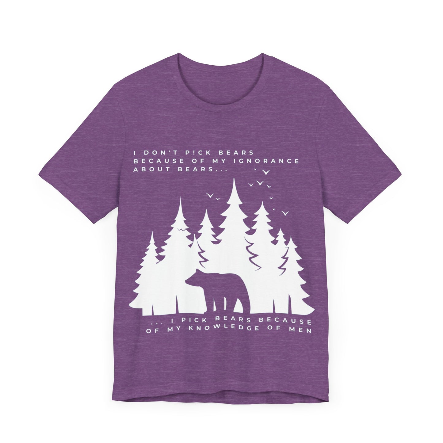 Women's Bear Quote Tee - White Graphic
