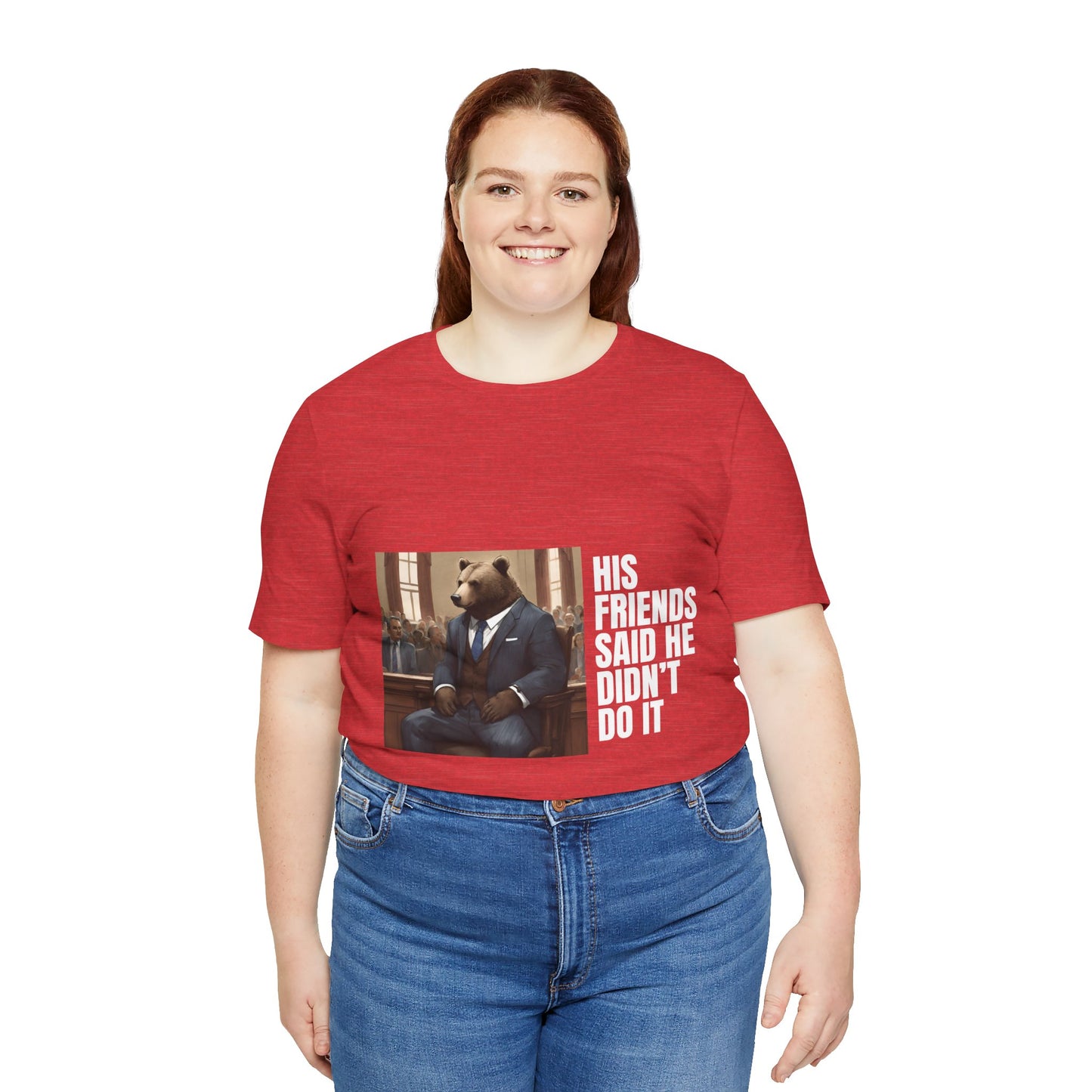 Women's Bear Trial Tee - White Graphic