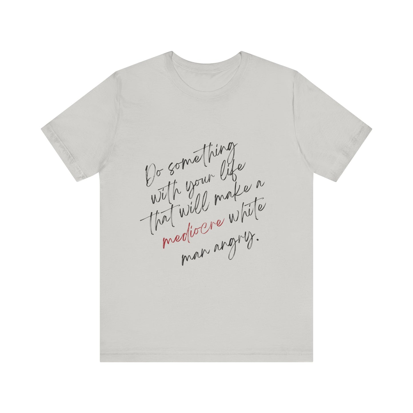 Women's Mediocre Man Short Sleeve Tee 2 - Black Graphic