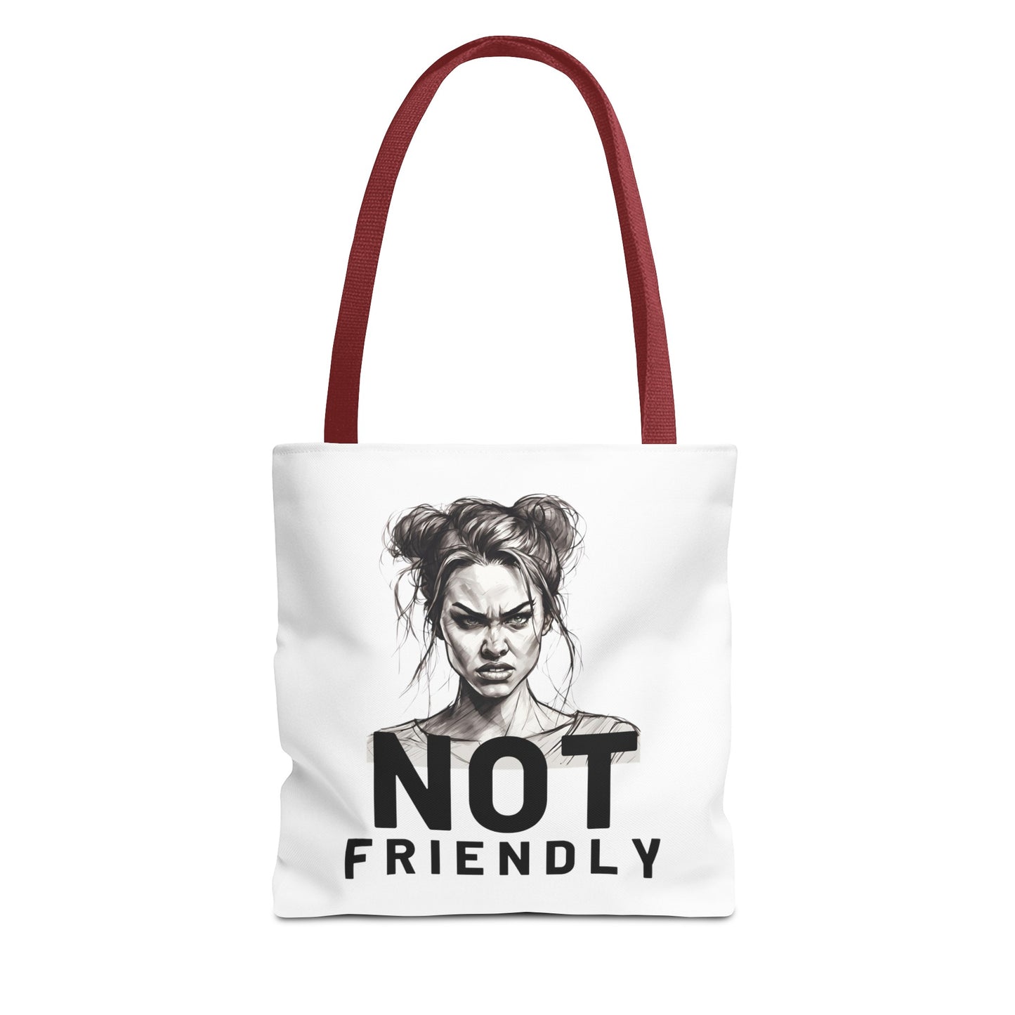 Not Friendly Tote Bag (AOP)