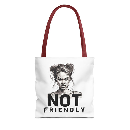 Not Friendly Tote Bag (AOP)