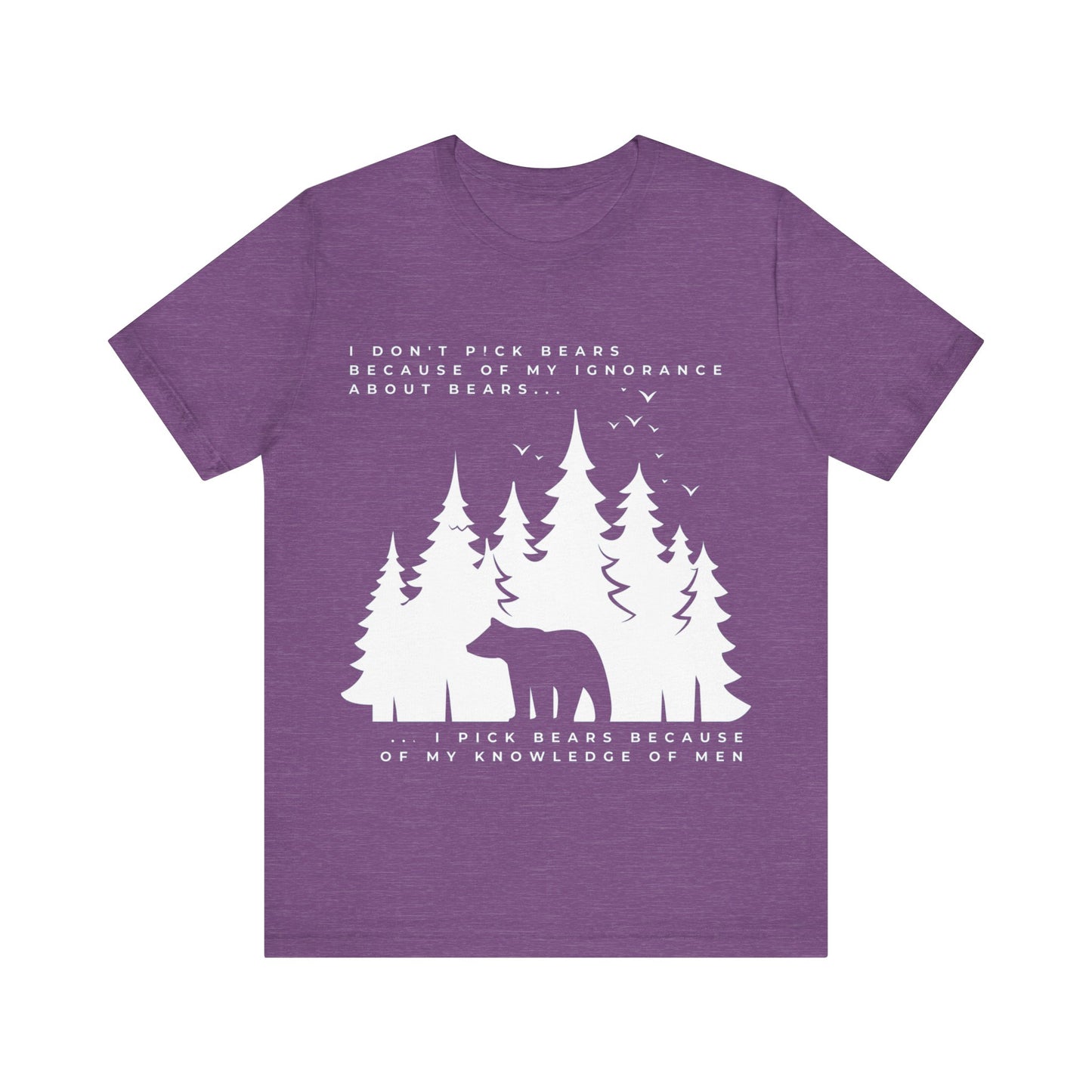 Women's Bear Quote Tee - White Graphic