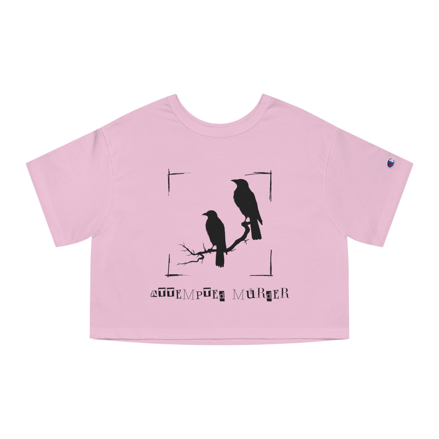 "Attempted Murder" Crow Cropped T-Shirt