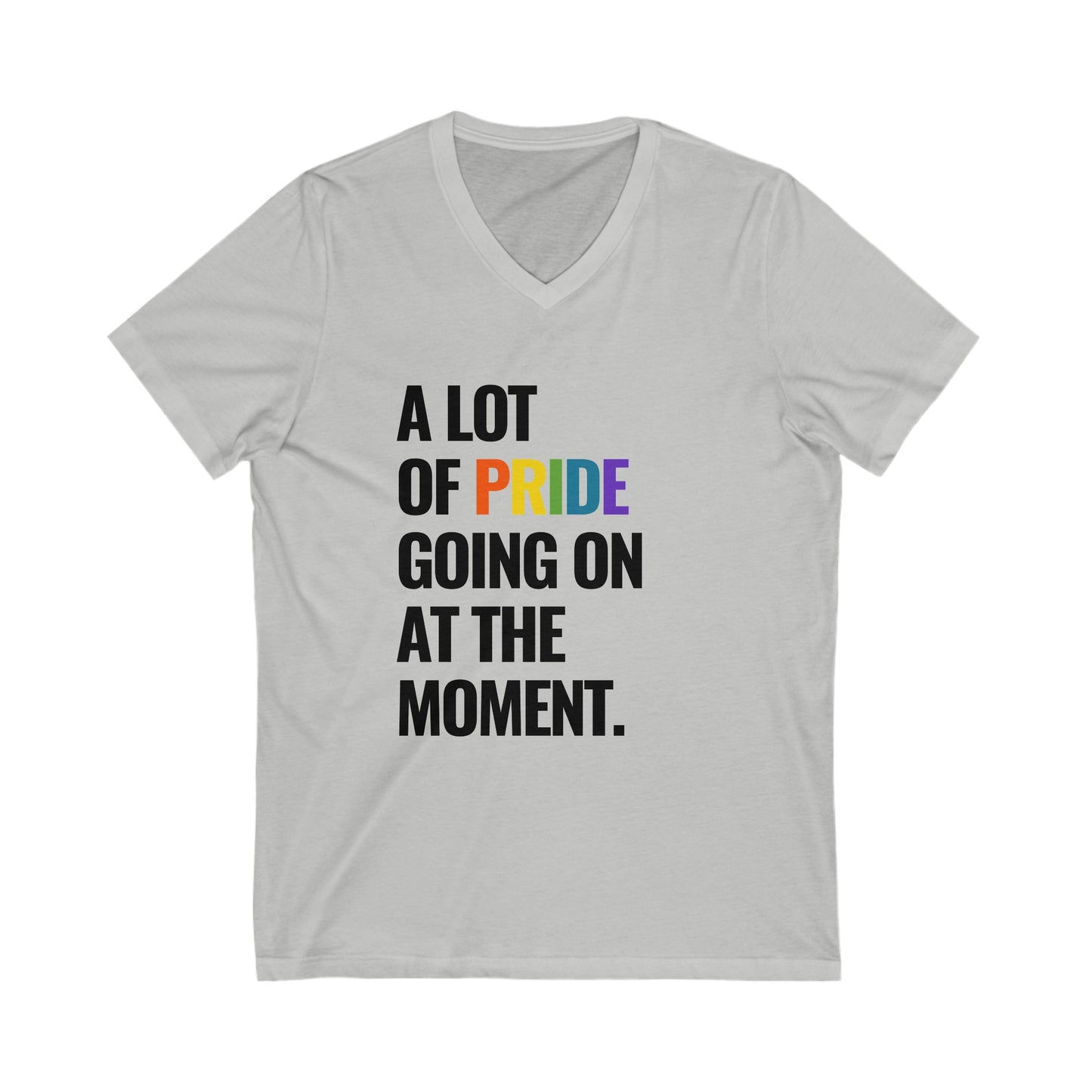 "A Lot of Pride" Short Sleeve V-Neck Tee