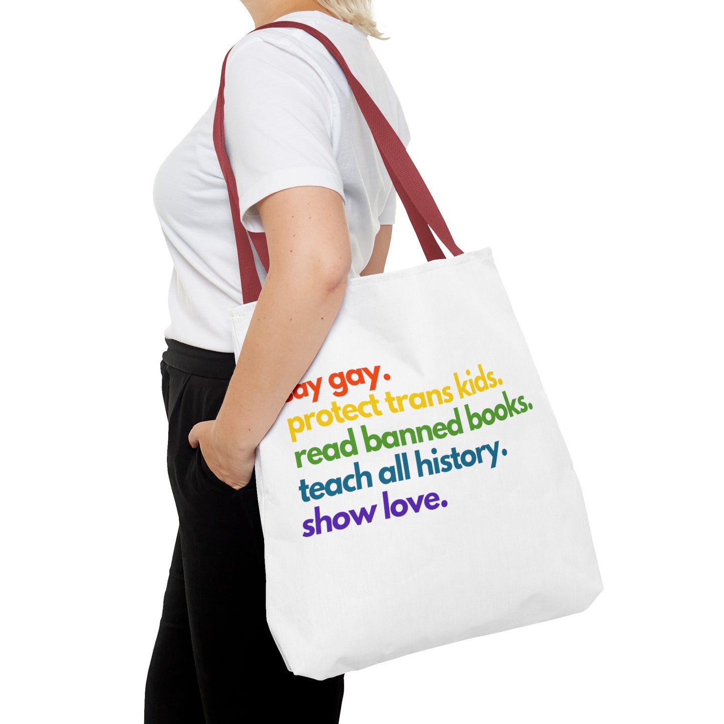 Pride Quote Tote Bag (AOP)