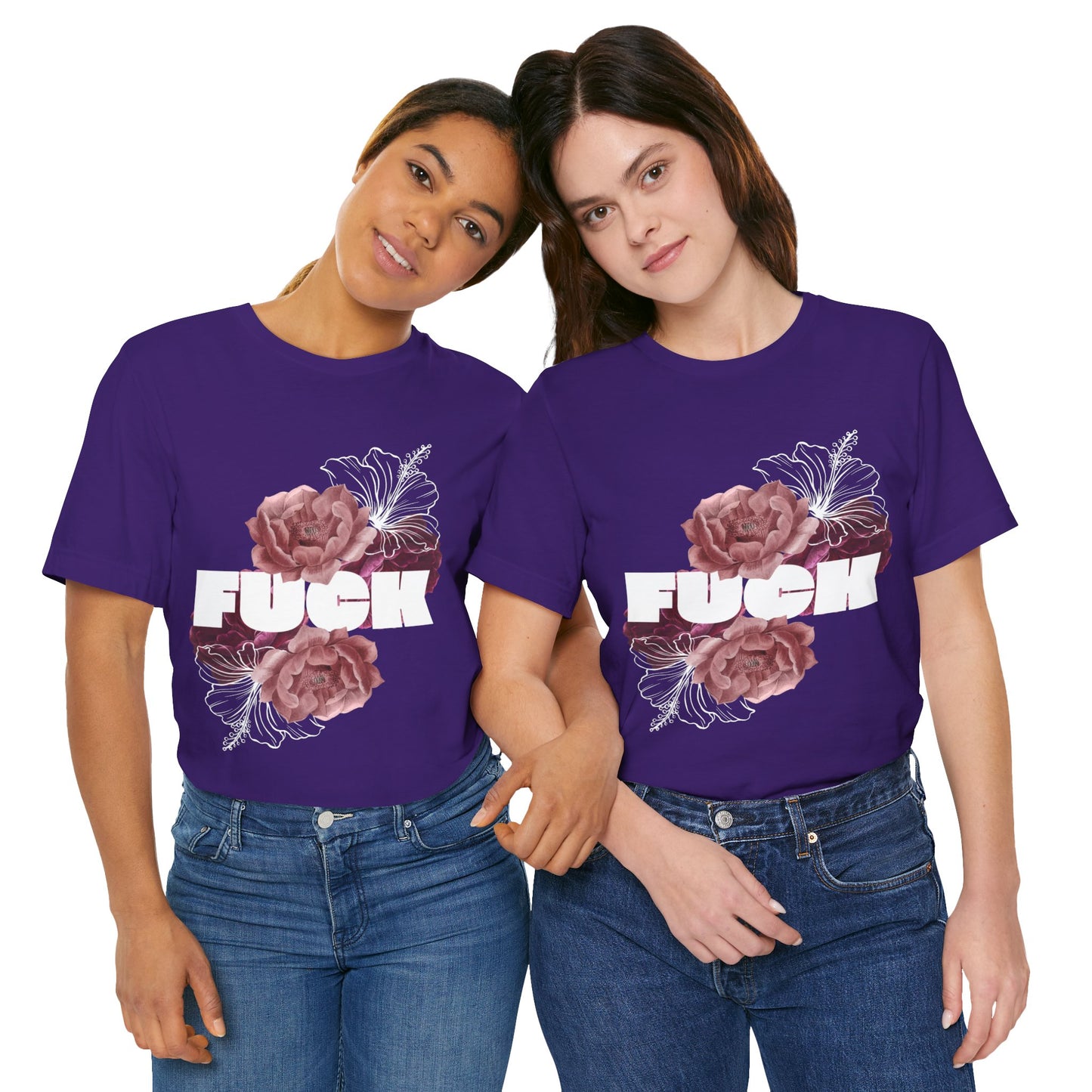 Women's Floral F*ck Short Sleeve Tee