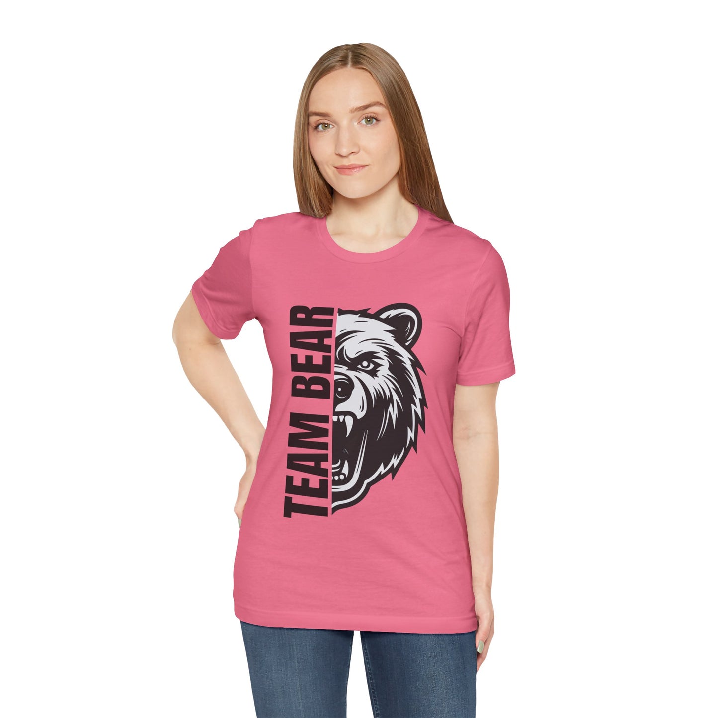 Women's "Team Bear" Tee - Black Lettering