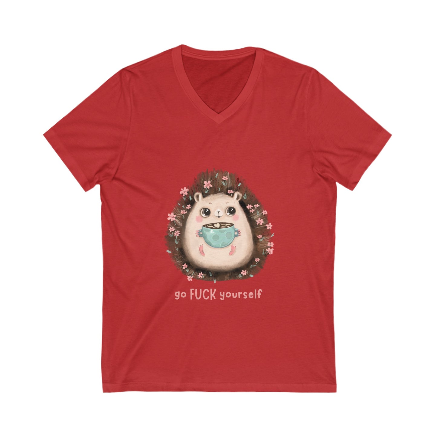 GFY Hedgehog V-Neck Tee