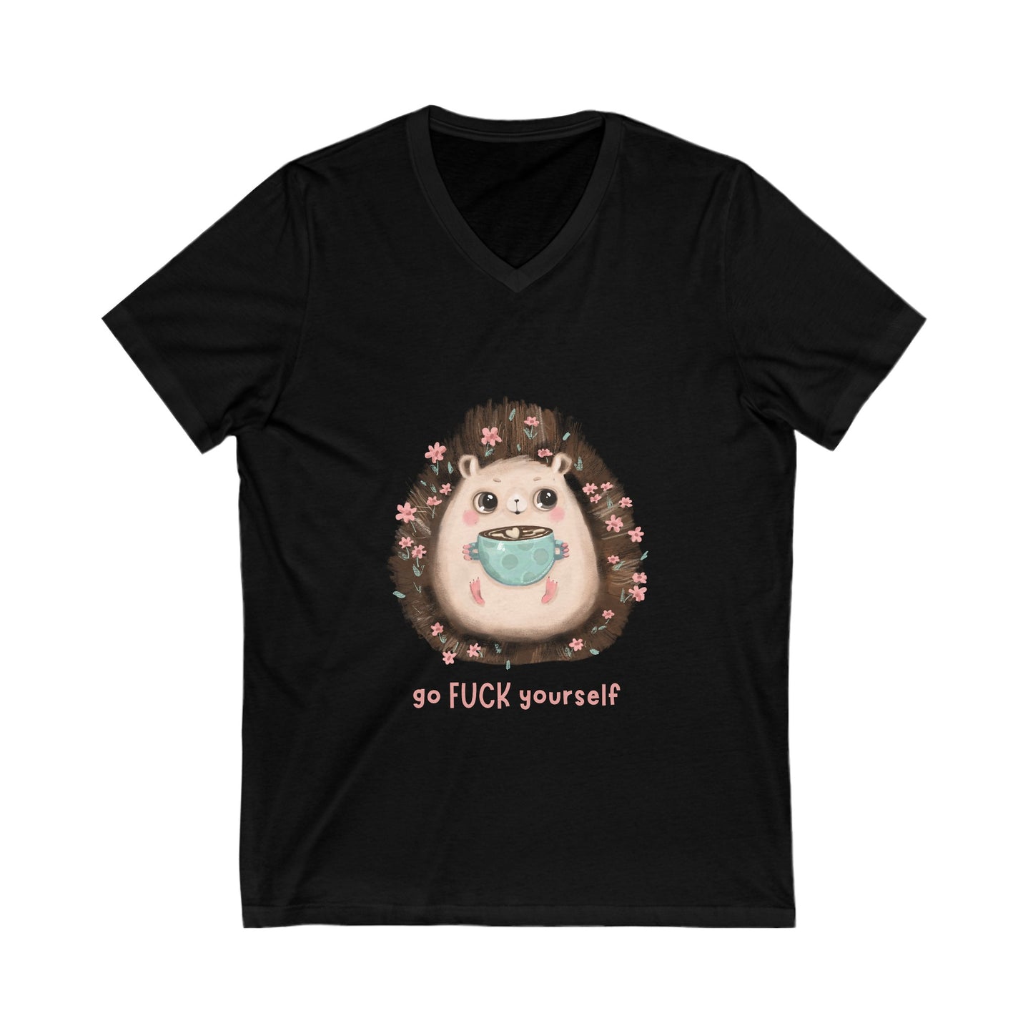 GFY Hedgehog V-Neck Tee