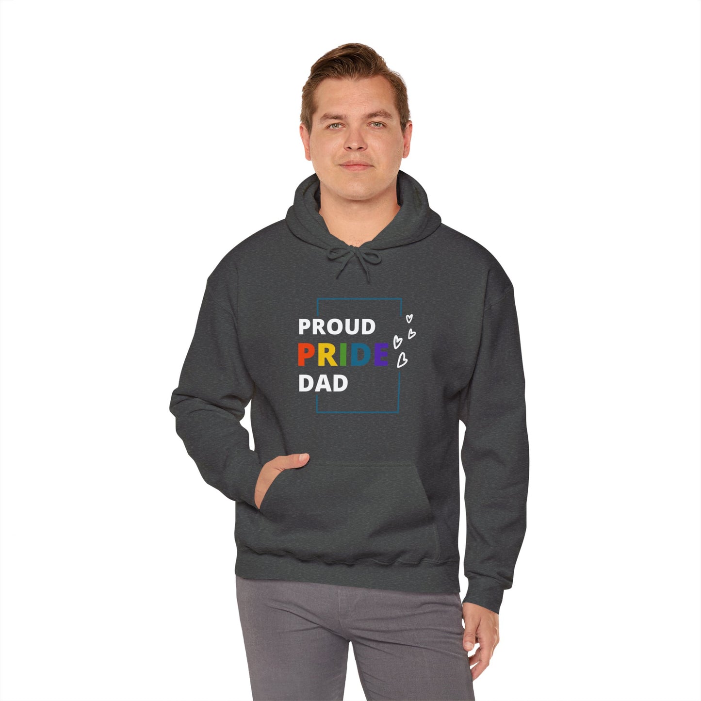 Proud Pride Dad Hooded Sweatshirt