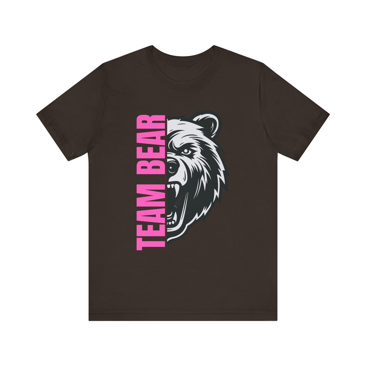 Women's "Team Bear" Tee - Pink Lettering