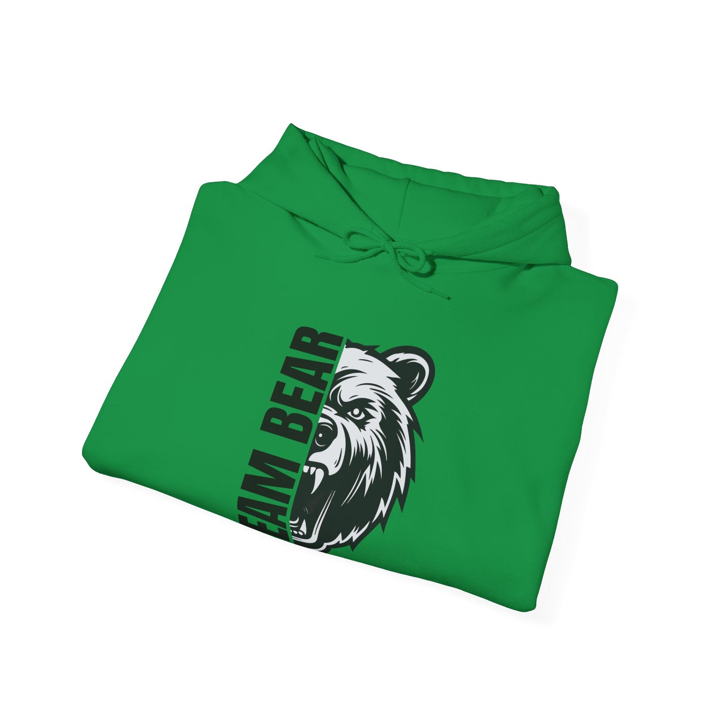 Women's "Team Bear" Hooded Sweatshirt - Black Lettering