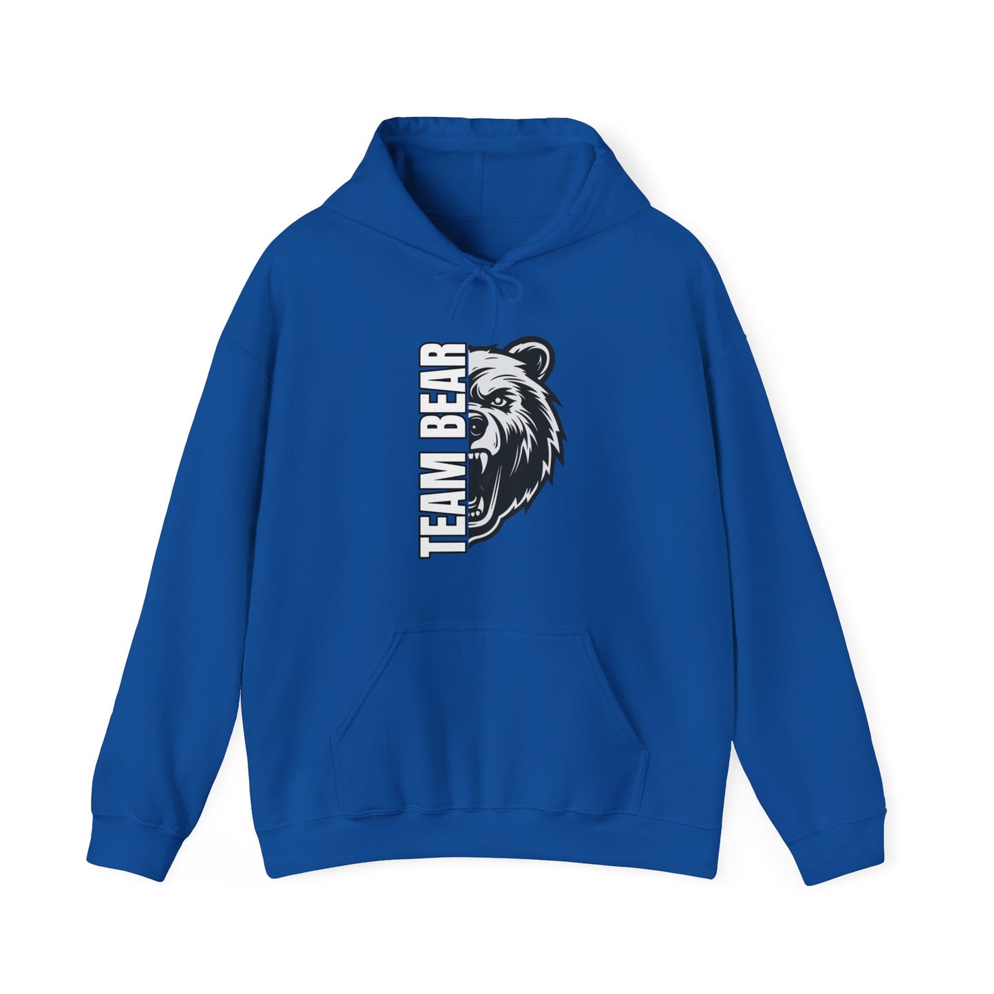 Women's "Team Bear" Hooded Sweatshirt - White Lettering