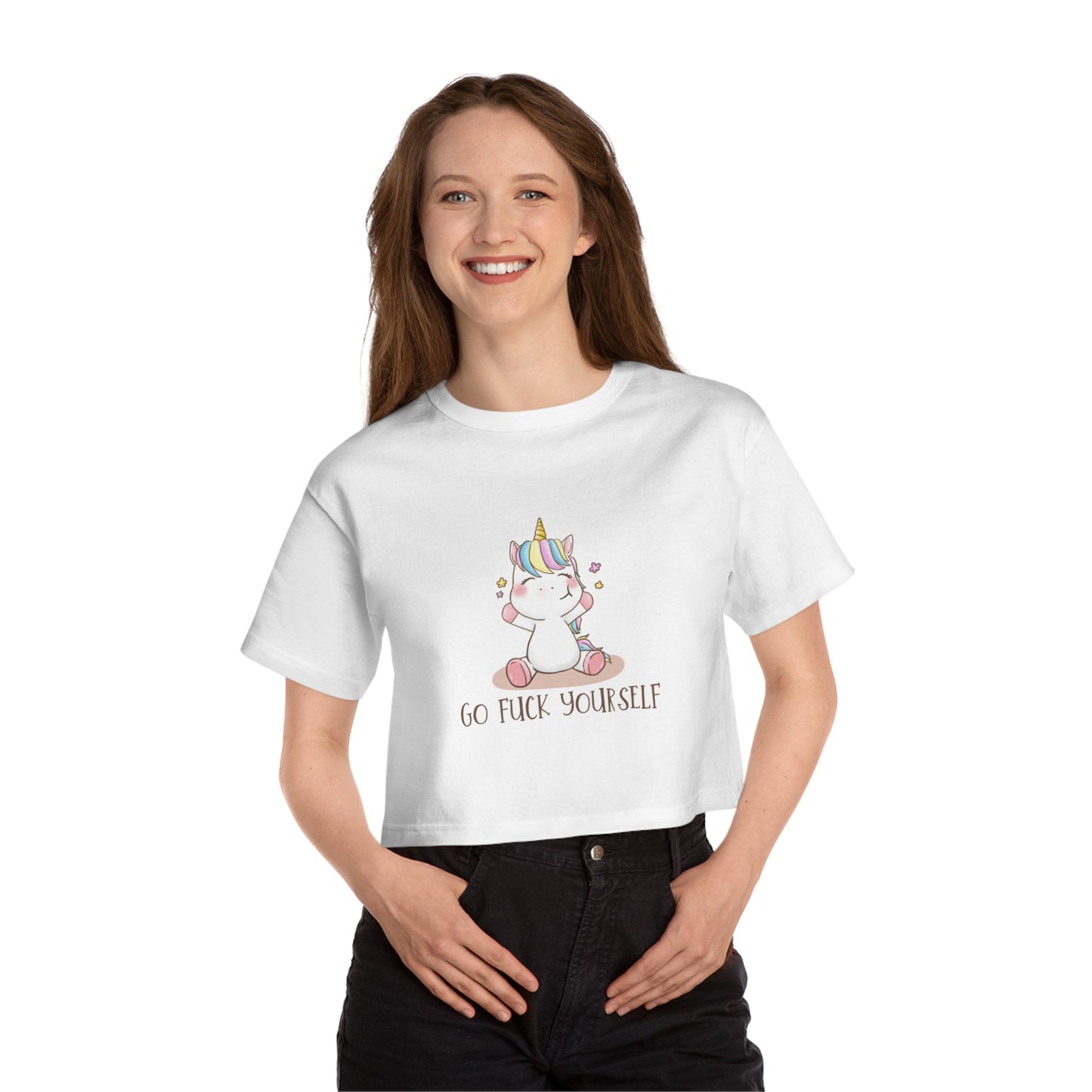 GFY Unicorn Cropped T-Shirt