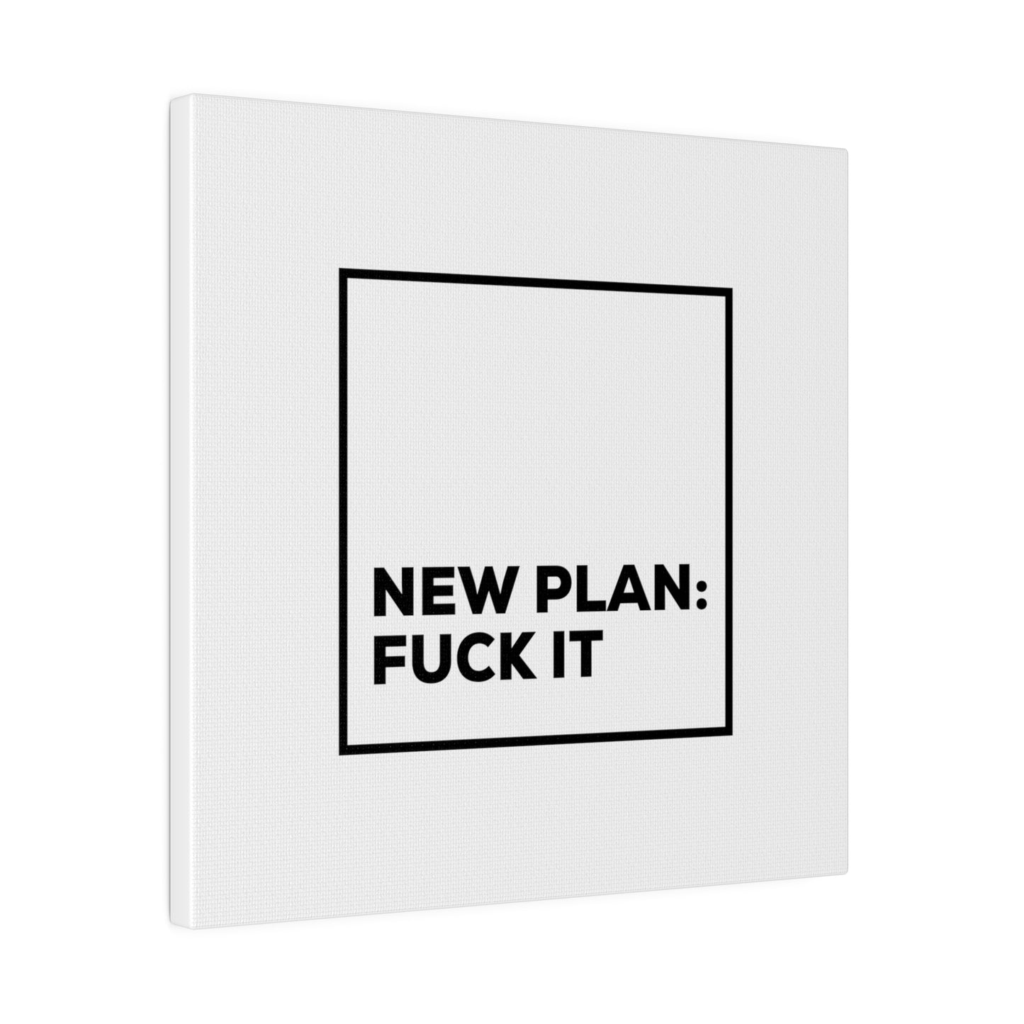 New Plan Matte Canvas, Stretched, 0.75"