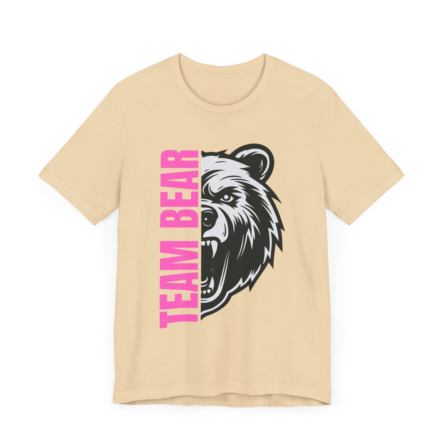 Women's "Team Bear" Tee - Pink Lettering