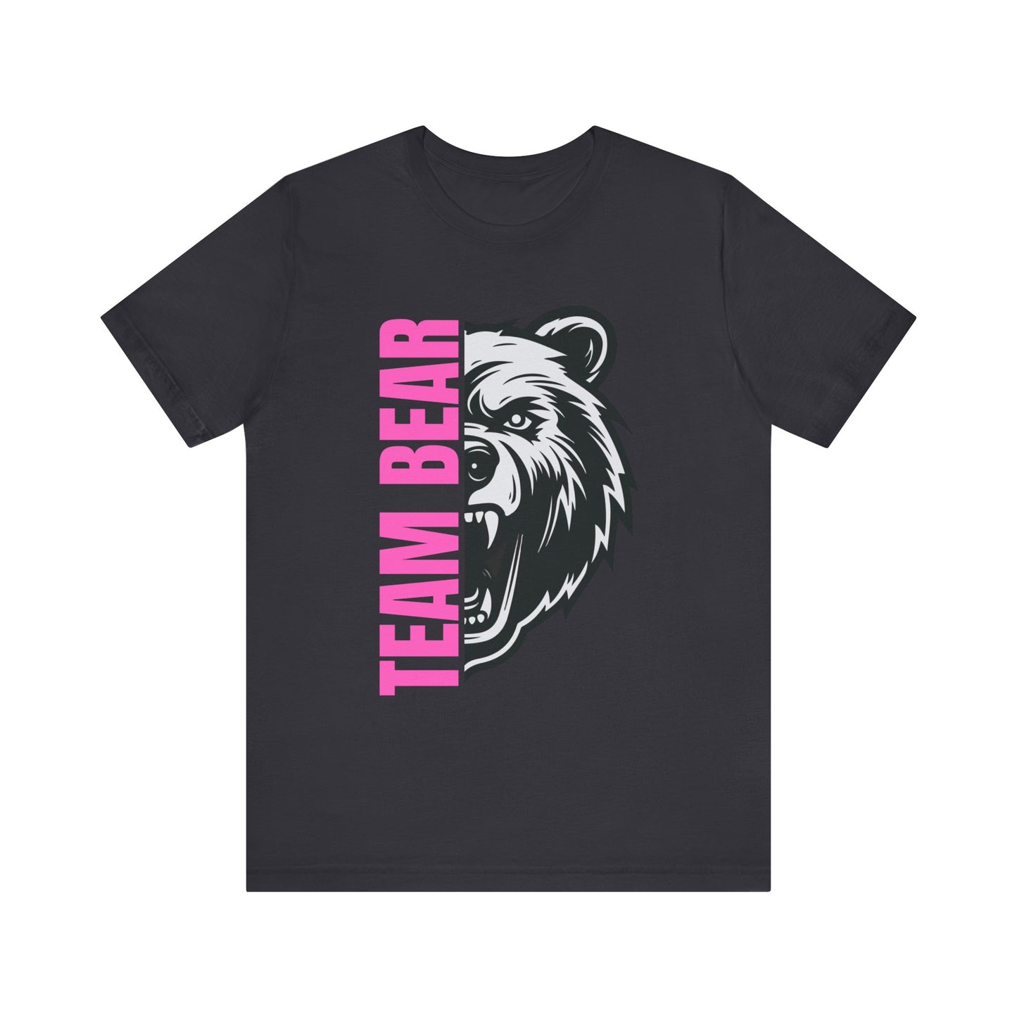 Women's "Team Bear" Tee - Pink Lettering