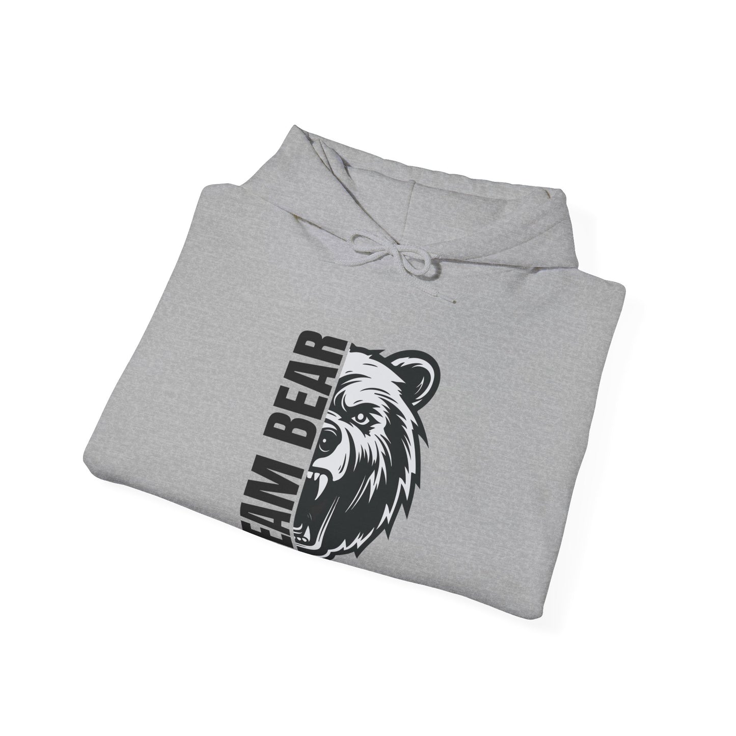 Women's "Team Bear" Hooded Sweatshirt - Black Lettering