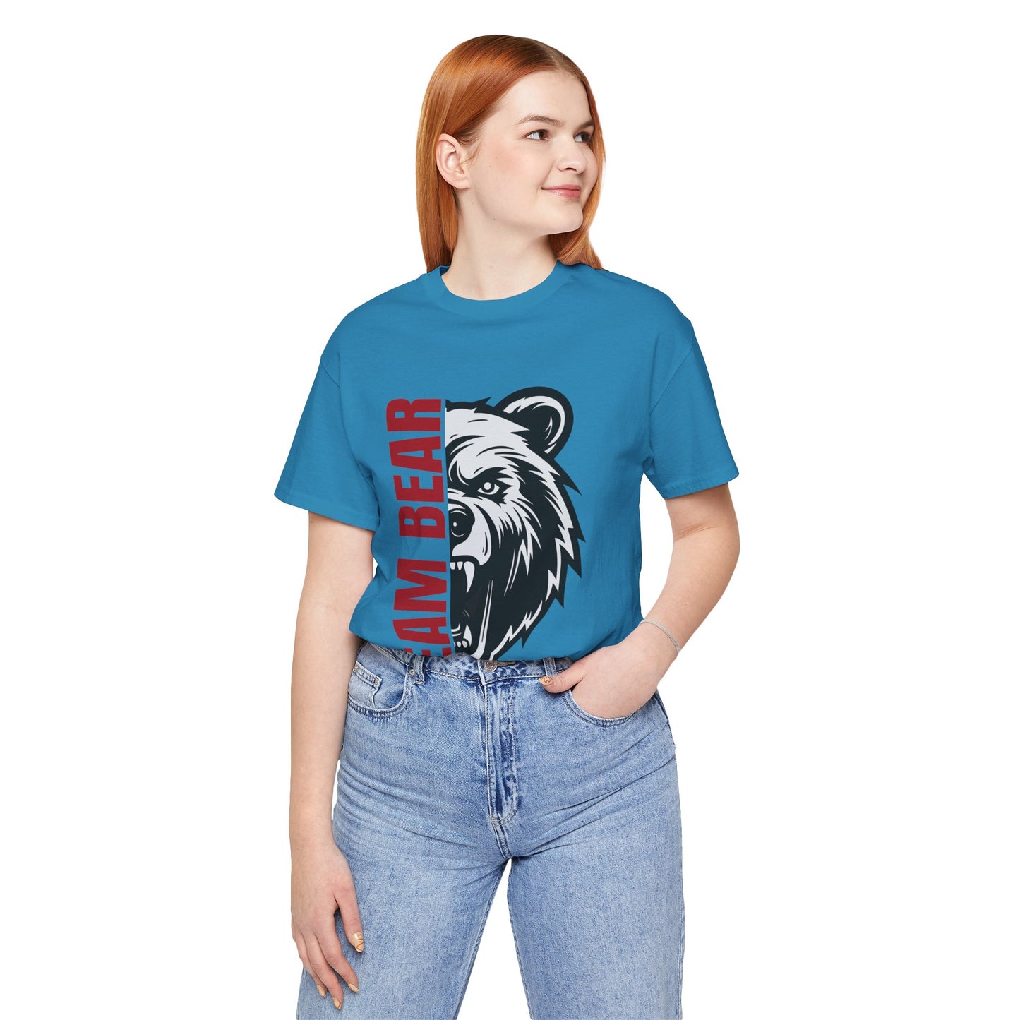 Women's "Team Bear" Tee - Red Lettering
