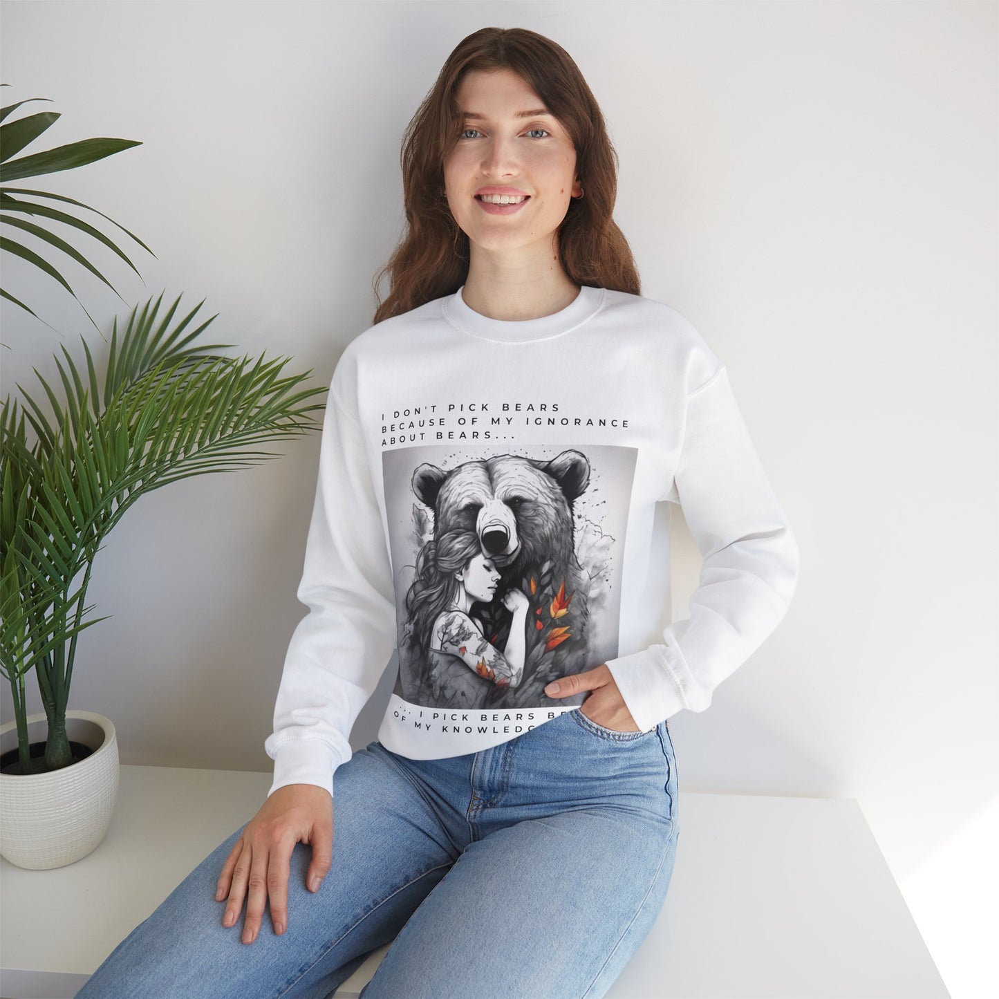 Women's Bear Hug "Team Bear" Crewneck Sweatshirt