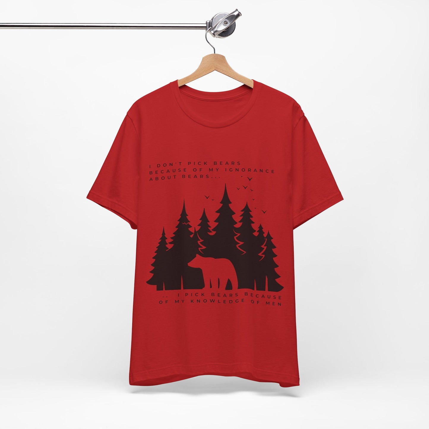 Women's Bear Quote Tee - Black Graphic