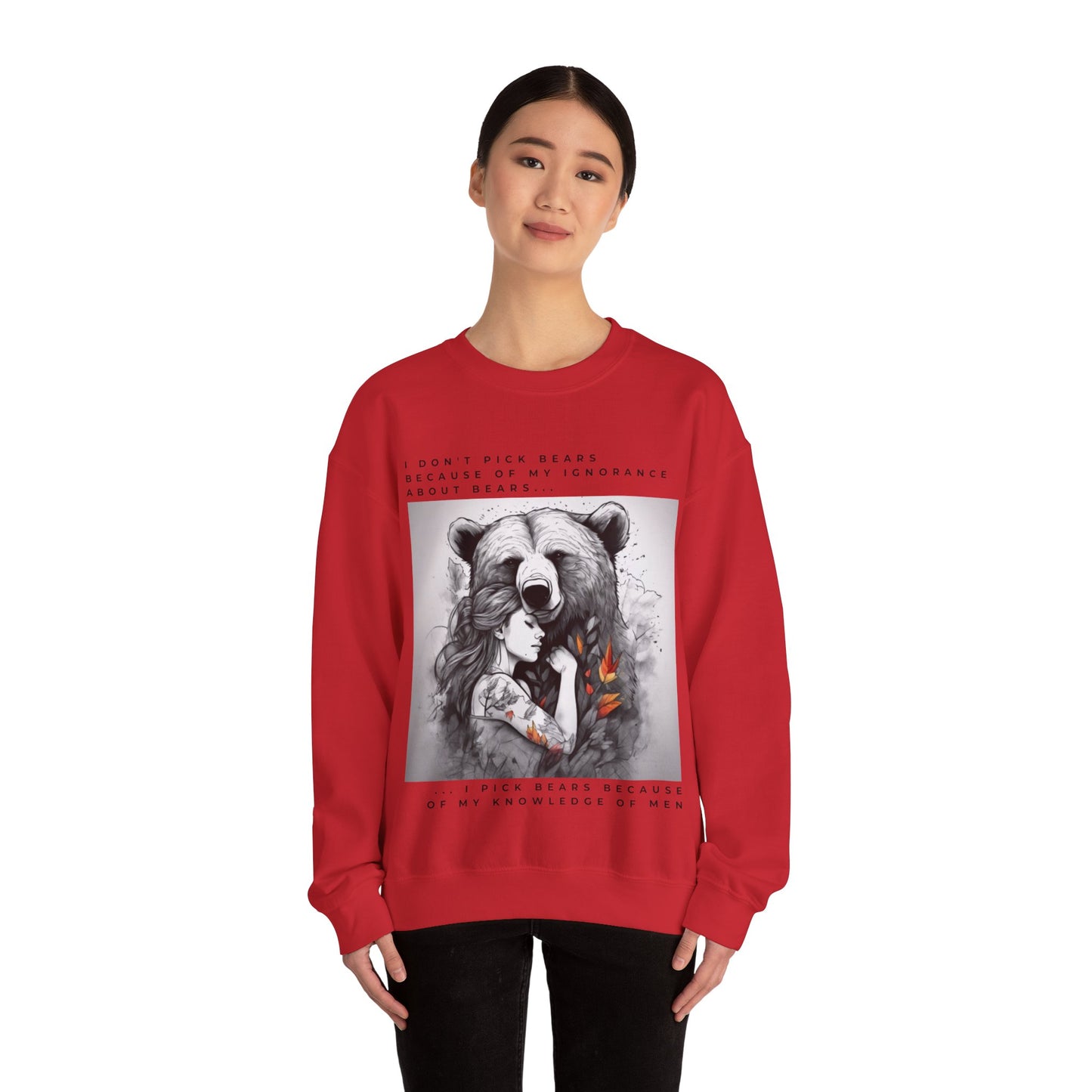 Women's Bear Hug "Team Bear" Crewneck Sweatshirt