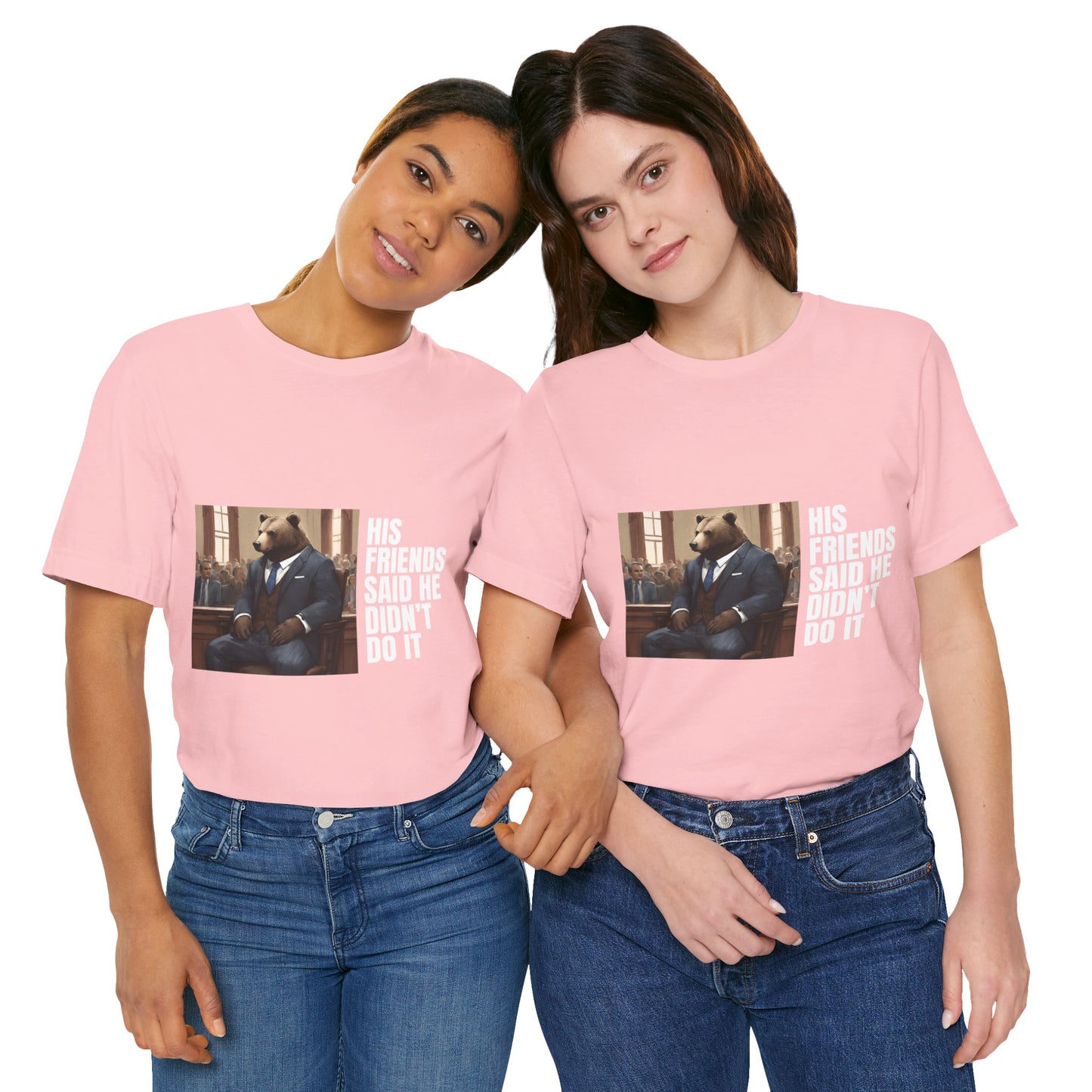 Women's Bear Trial Tee - White Graphic