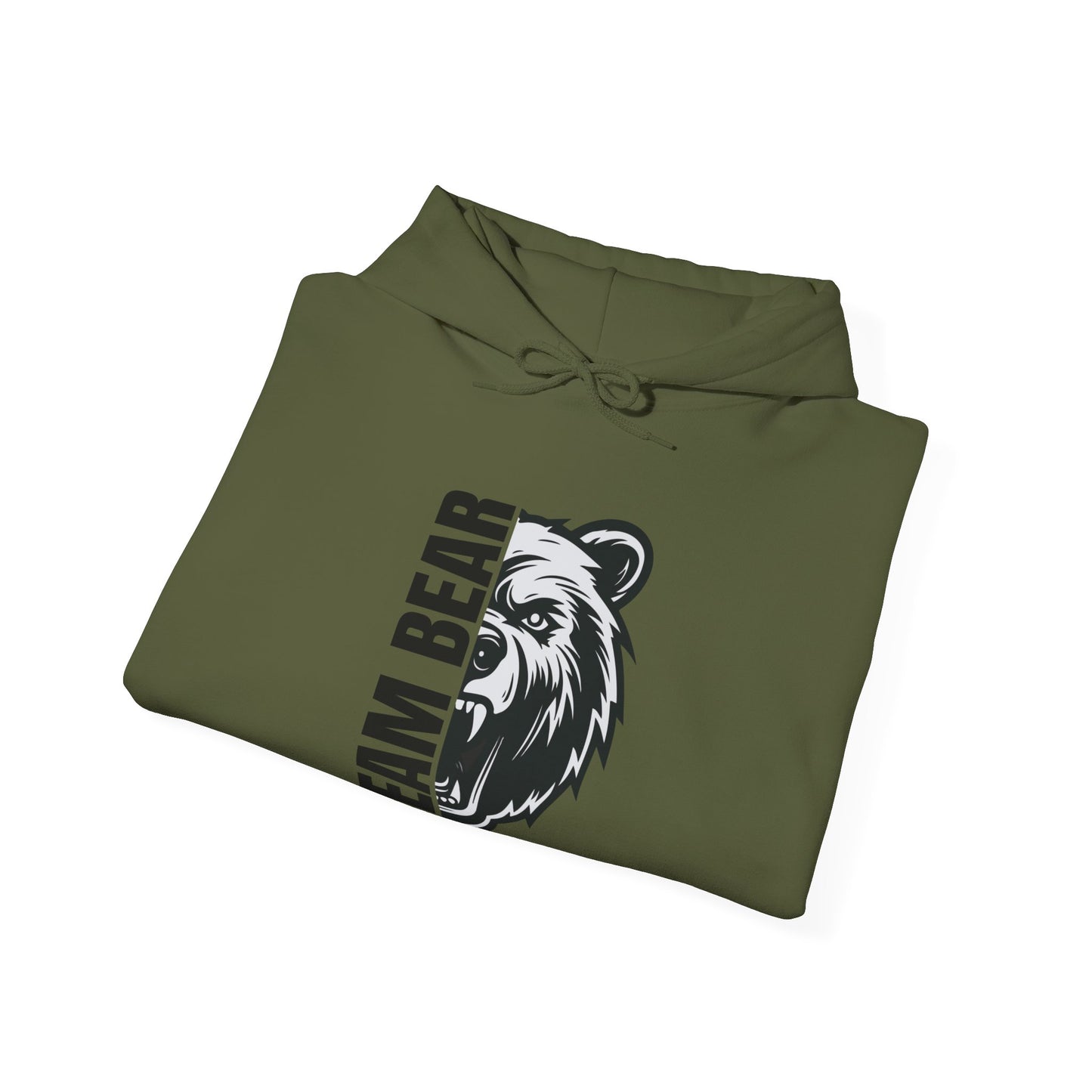 Women's "Team Bear" Hooded Sweatshirt - Black Lettering