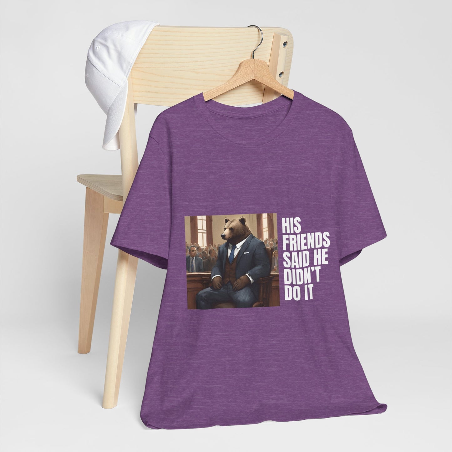 Women's Bear Trial Tee - White Graphic