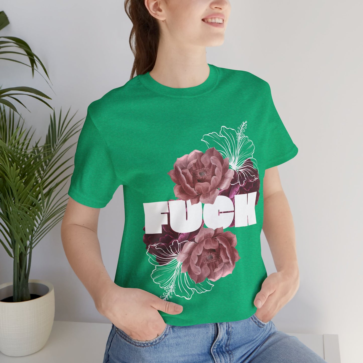 Women's Floral F*ck Short Sleeve Tee