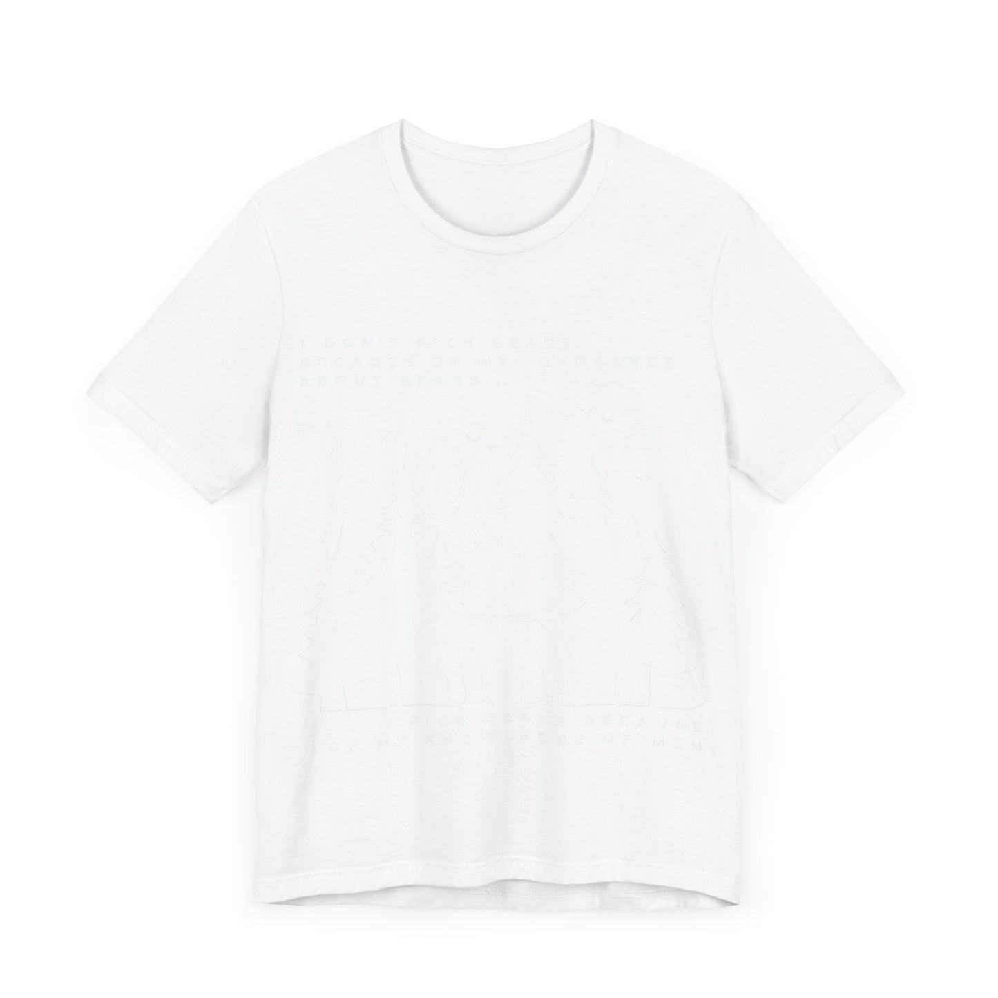 Women's Bear Quote Tee - White Graphic