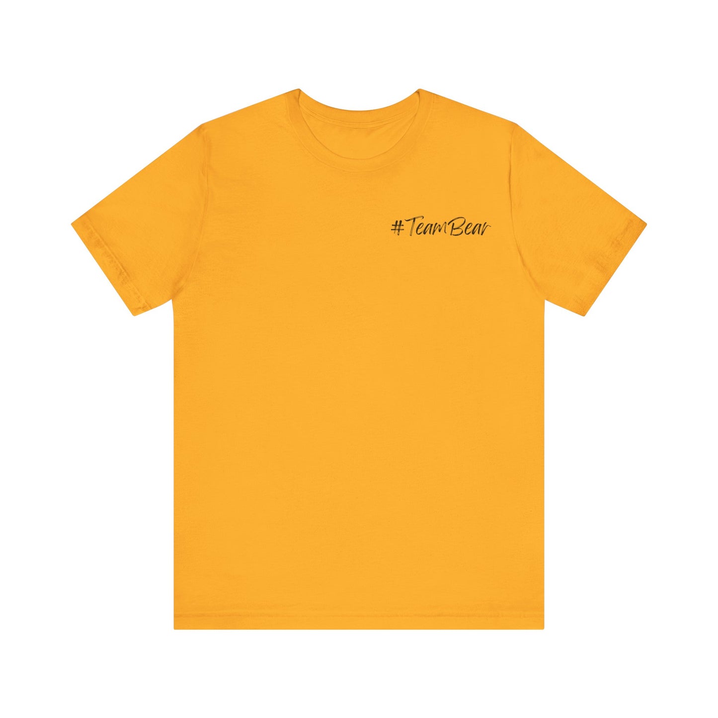 Women's Two-Sided Graphic "Team Bear" Tee - Black Graphics