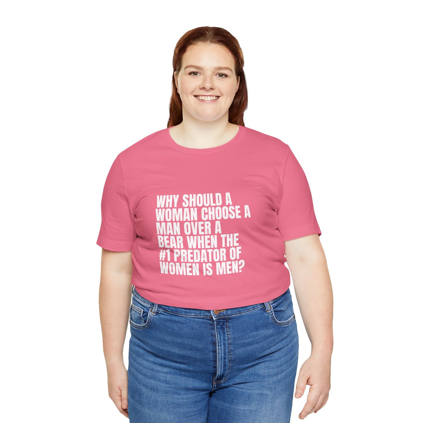Women's Man v. Bear Quoted Tee