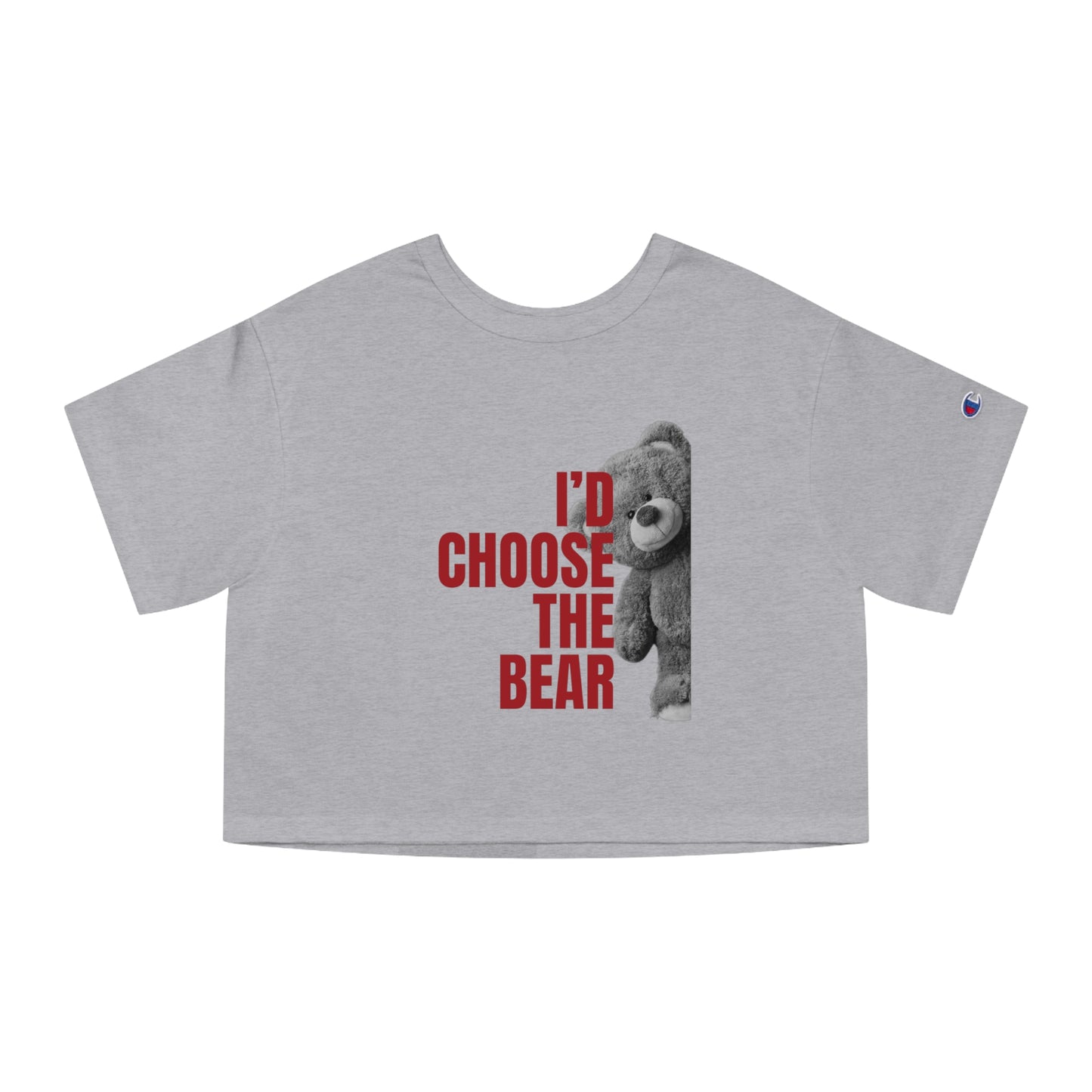 Women's Teddy Bear Cropped T-Shirt