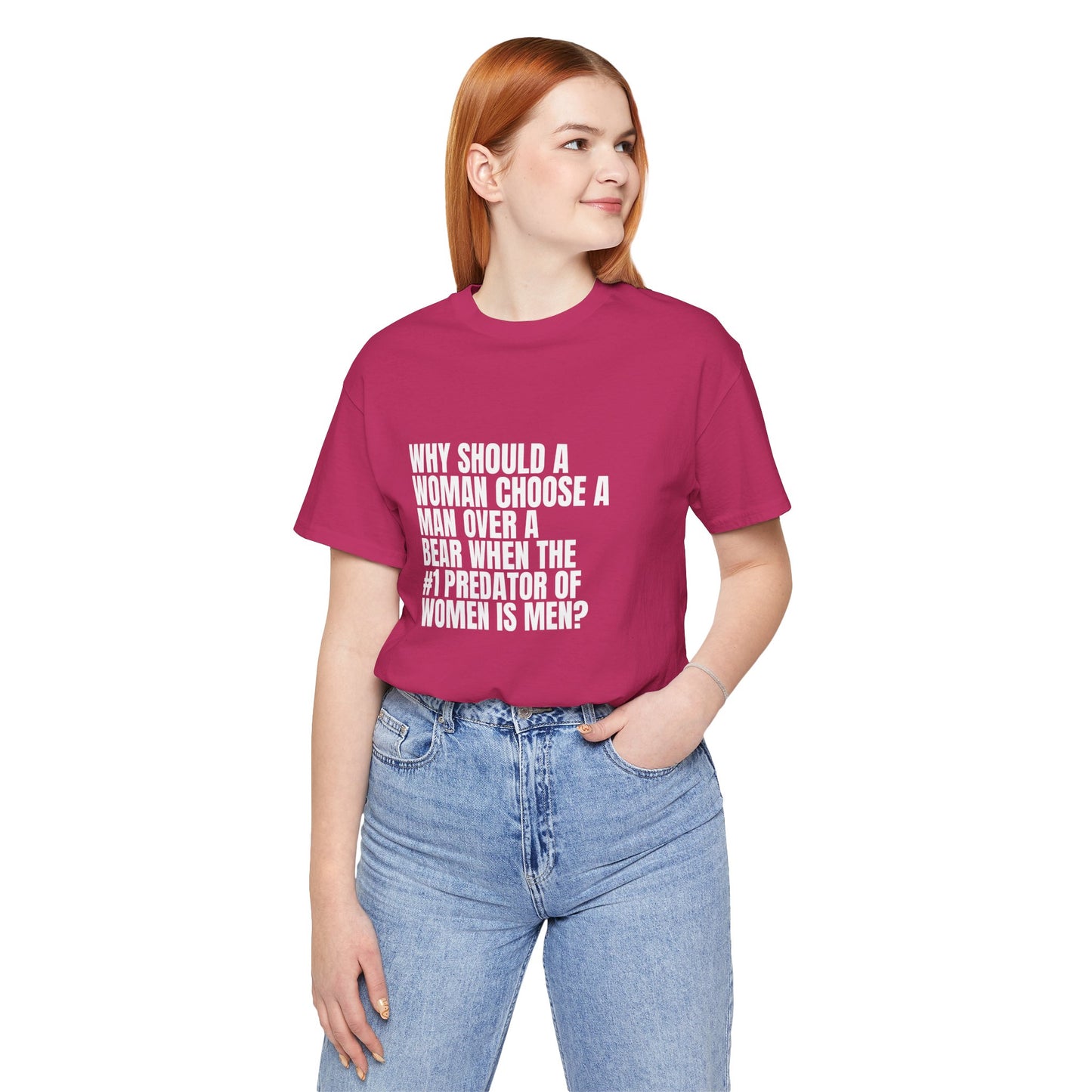 Women's Man v. Bear Quoted Tee