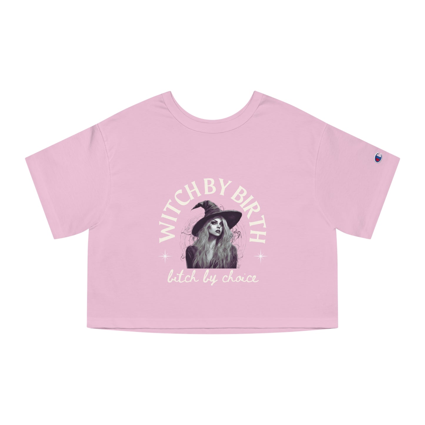 "Witch by birth, bitch by choice" Cropped T-Shirt