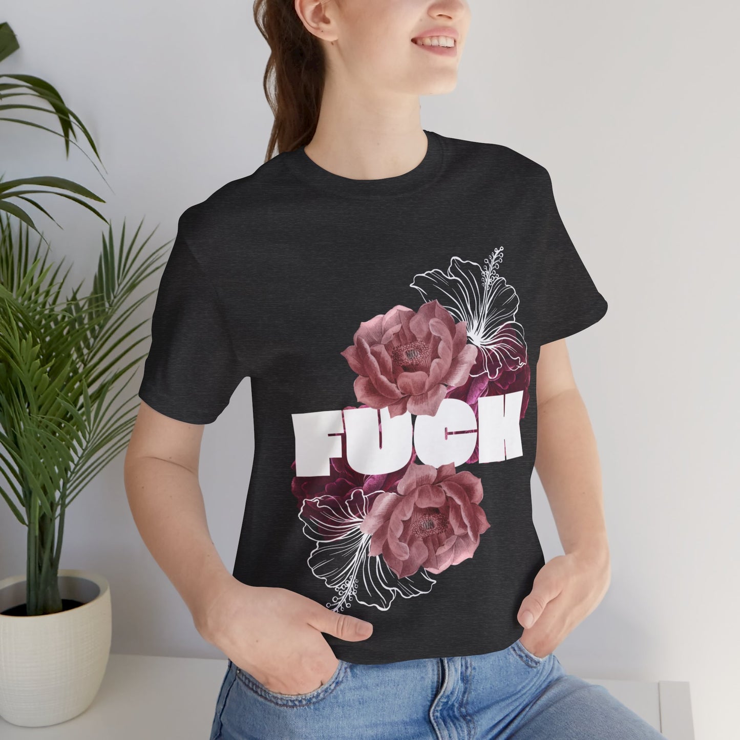 Women's Floral F*ck Short Sleeve Tee