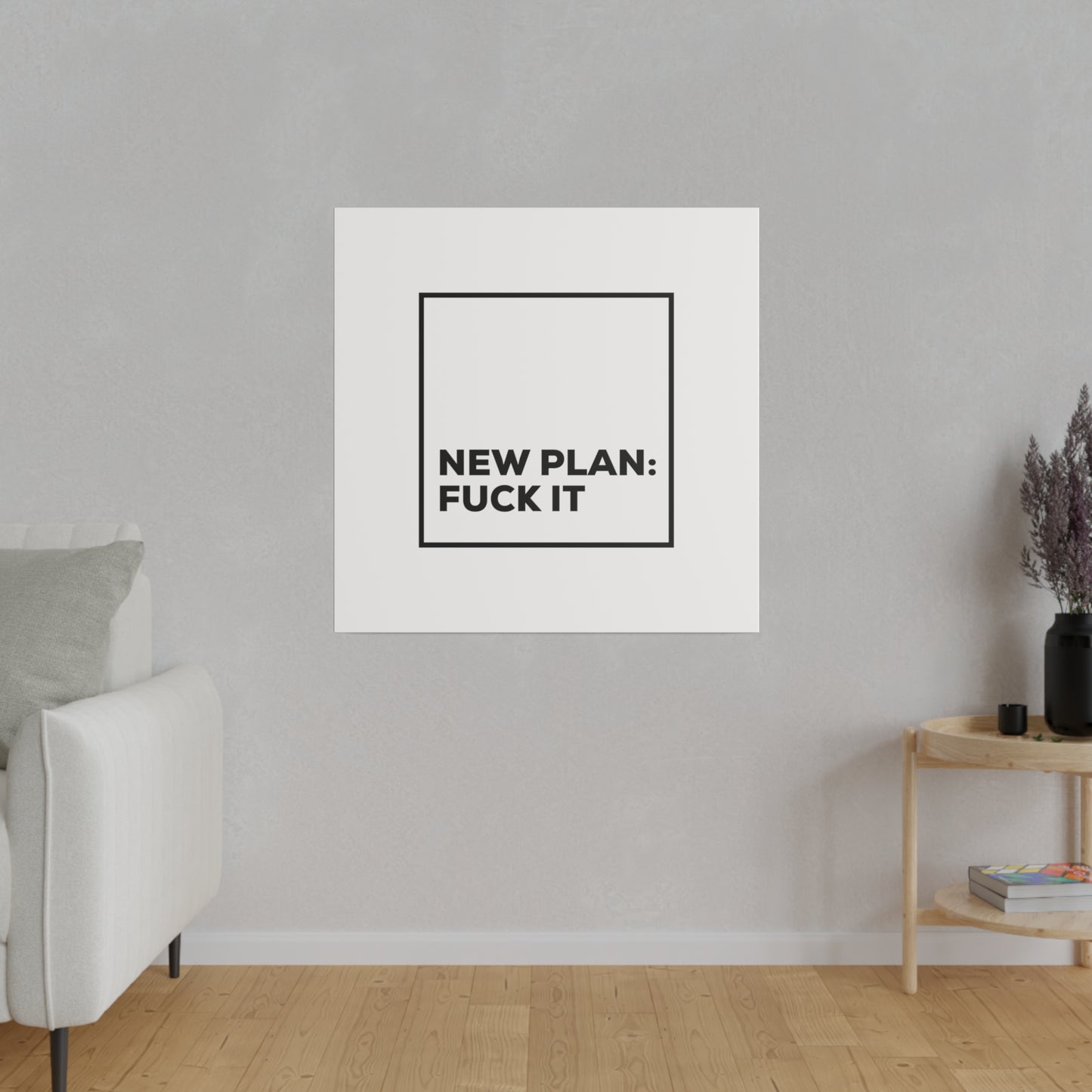 New Plan Matte Canvas, Stretched, 0.75"