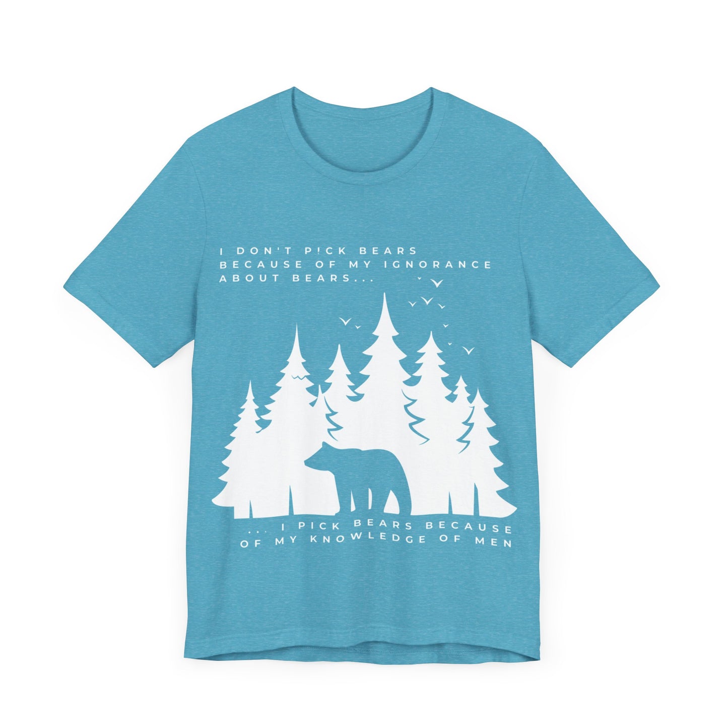 Women's Bear Quote Tee - White Graphic